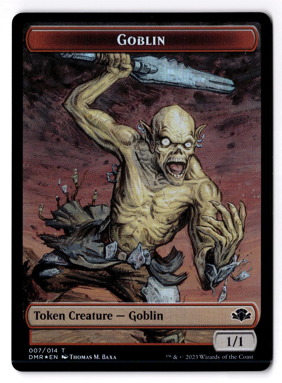 Goblin // Elemental Double-Sided Token 7 // 14 Magic: The Gathering Foil LP