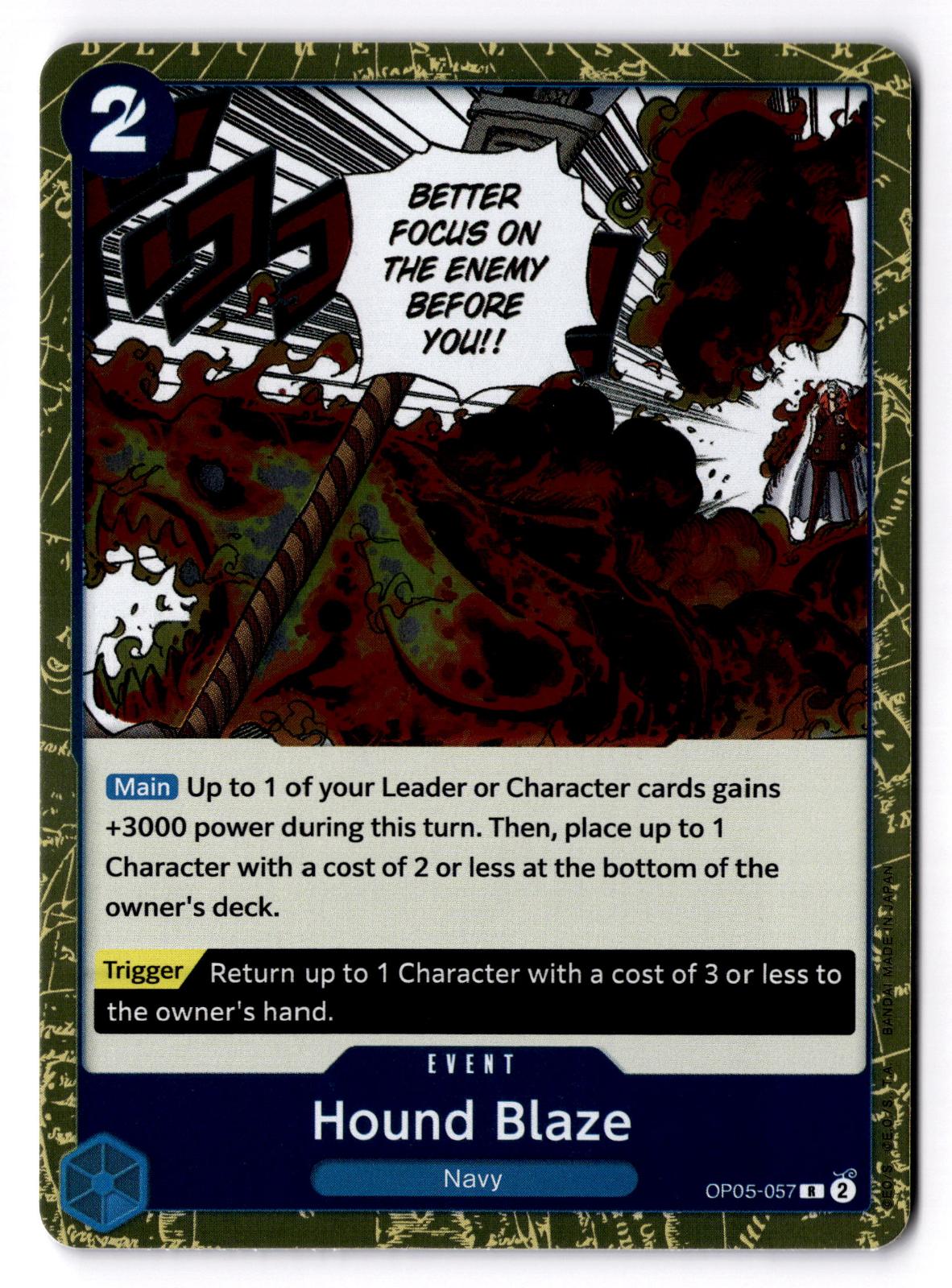 Hound Blaze OP05-057 Rare Awakening of the New Era One Piece Foil Near Mint
