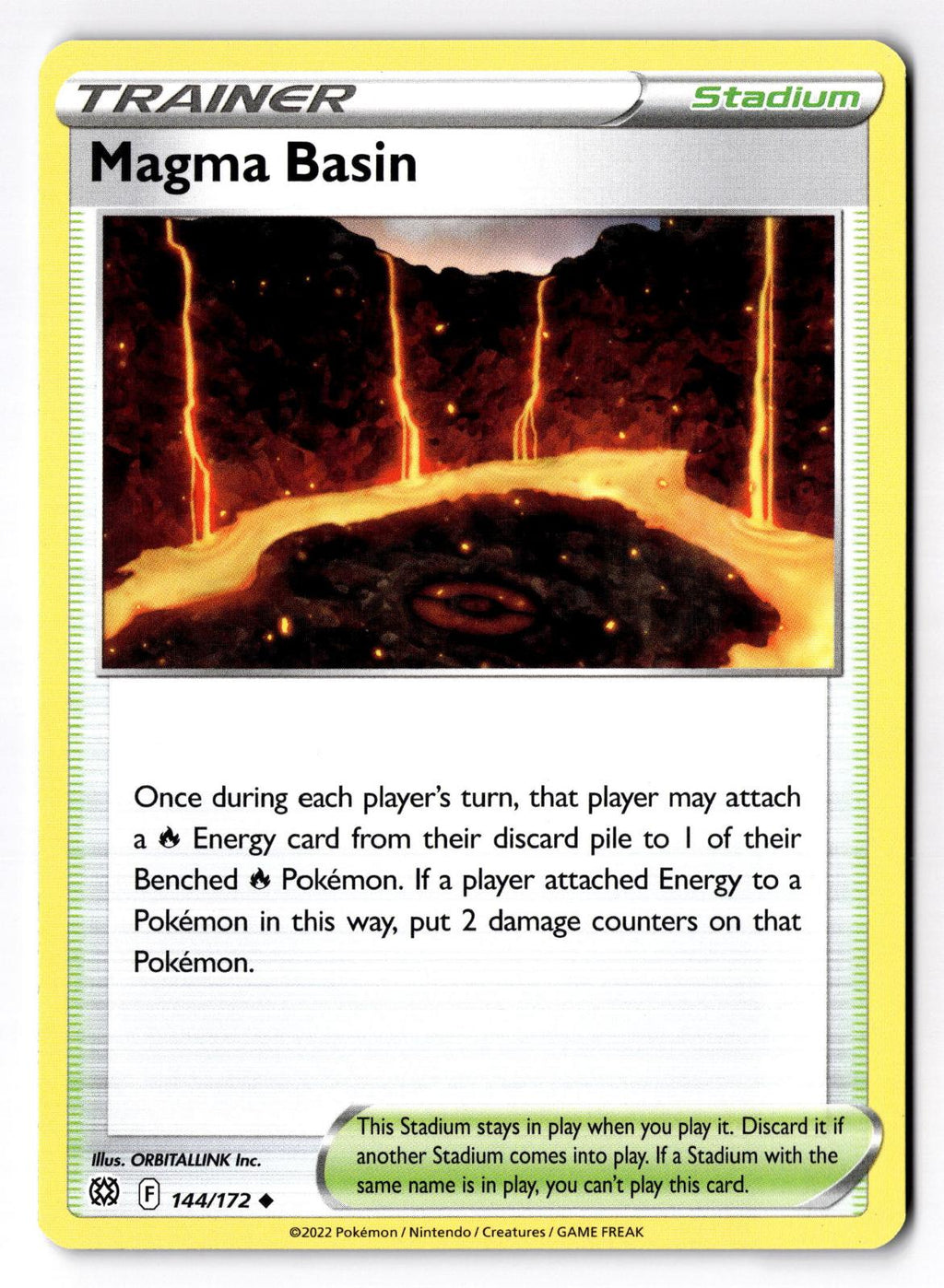 Magma Basin 144/172 Uncommon Brilliant Stars Pokemon Near Mint