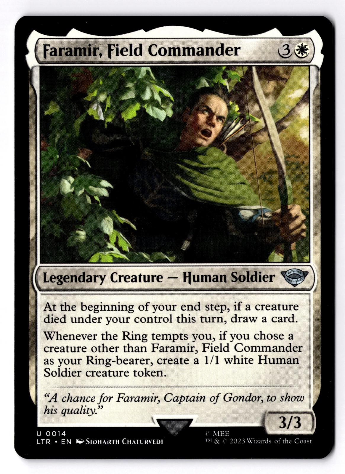 Faramir, Field Commander 14 The Lord of the Rings Magic: The Gathering LP