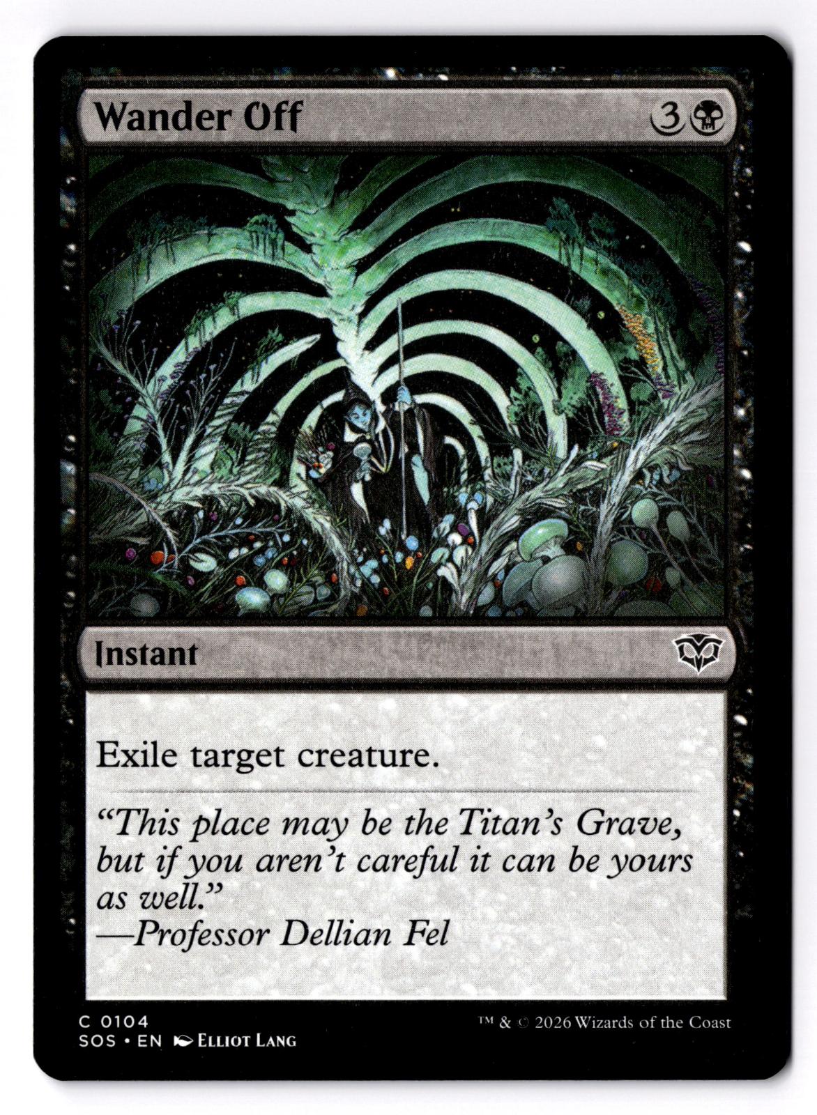 Wander Off 104 Common Secrets of Strixhaven Magic: The Gathering Lightly Played