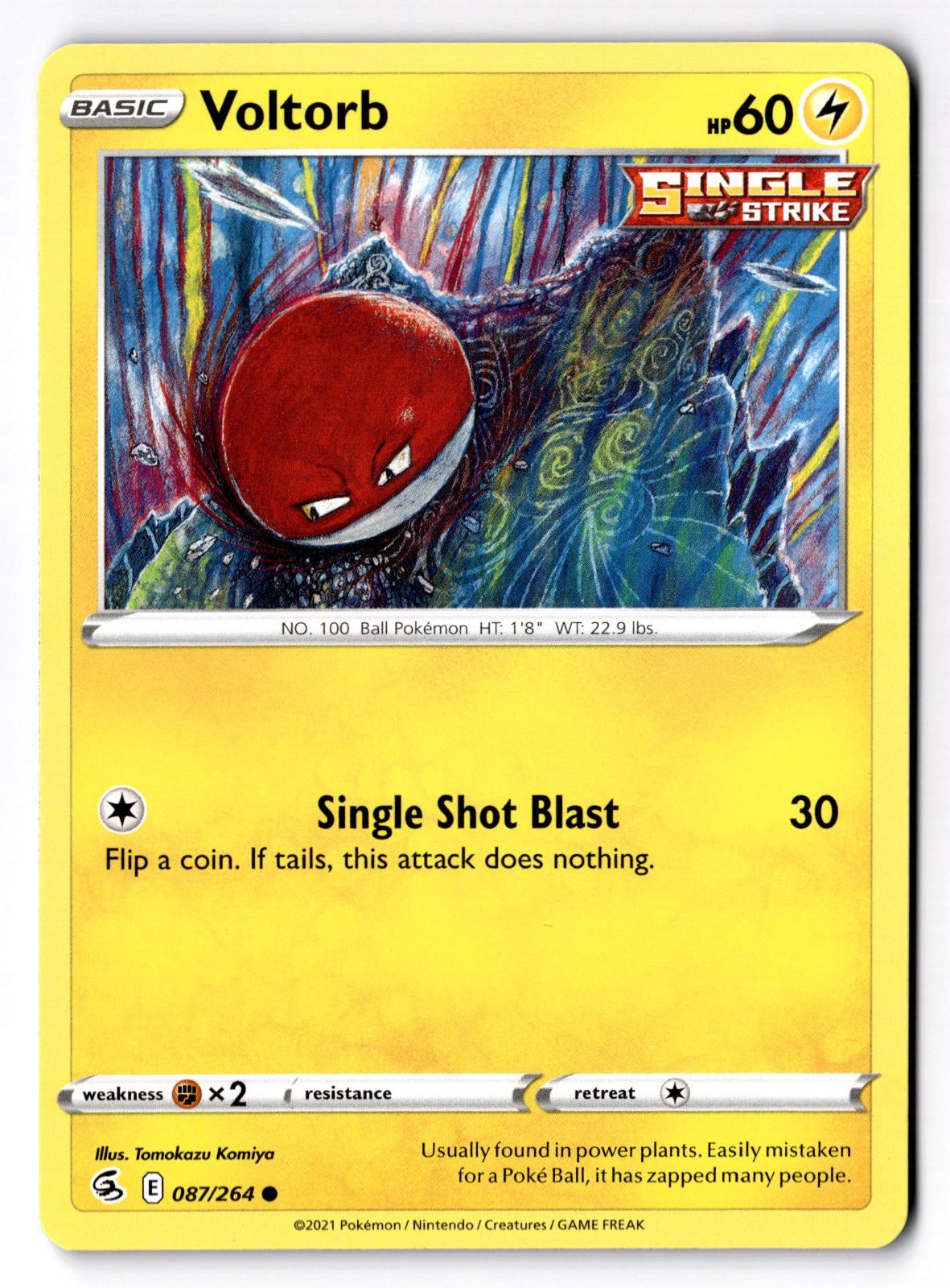 Voltorb 087/264 Common Fusion Strike Pokemon Lightly Played