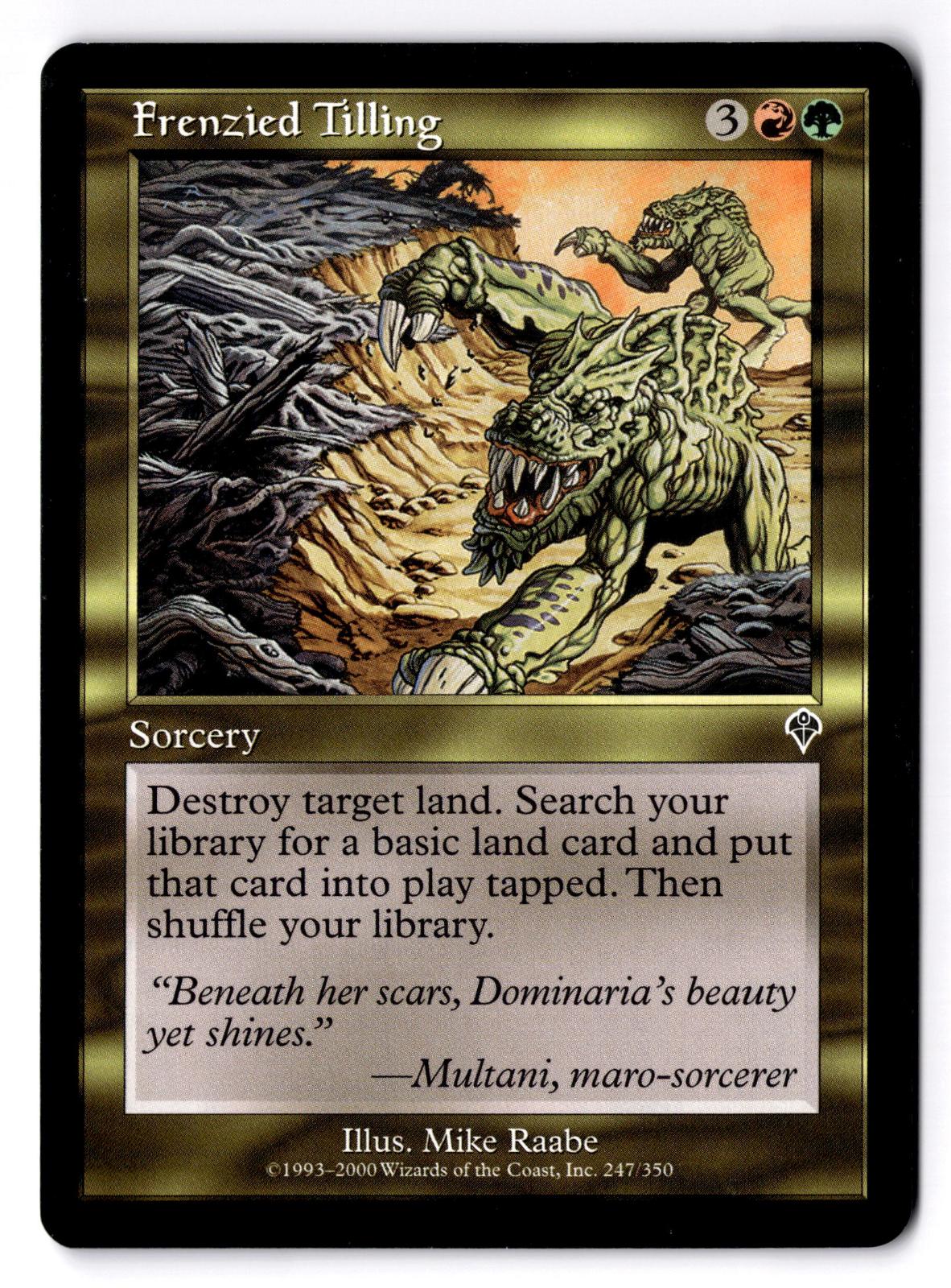 Frenzied Tilling 247 Common Invasion Magic: The Gathering Moderately Played