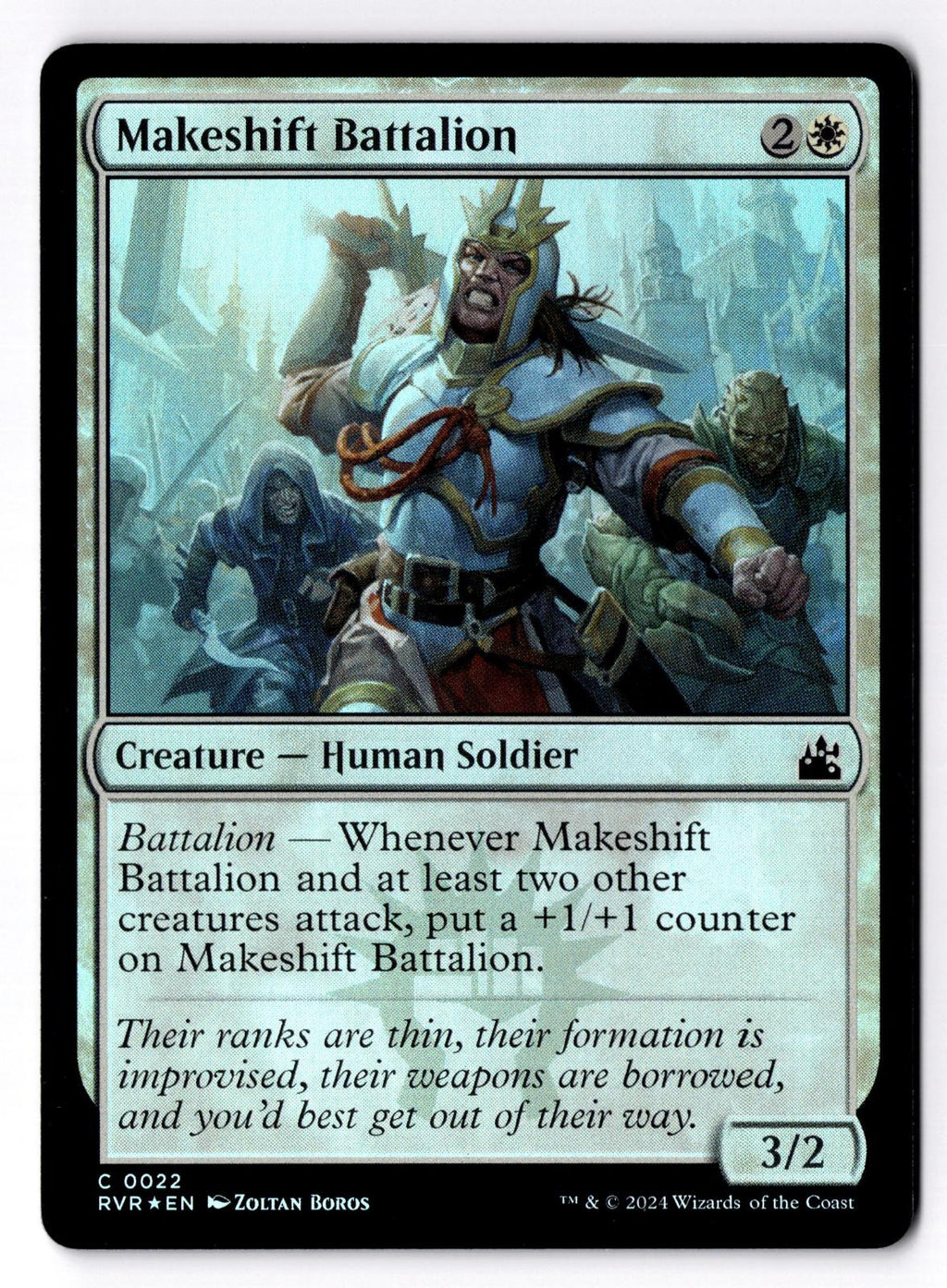 Makeshift Battalion 22 Common Ravnica Remastered Magic: The Gathering Foil LP