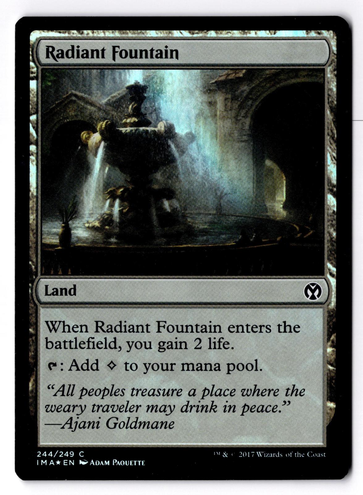 Radiant Fountain 244 Common Iconic Masters Magic: The Gathering Foil LP