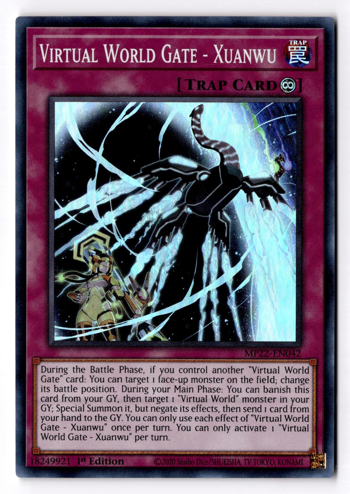 Virtual World Gate - Xuanwu MP22-EN042  Tin of the Pharaoh's Gods 1st Edition NM