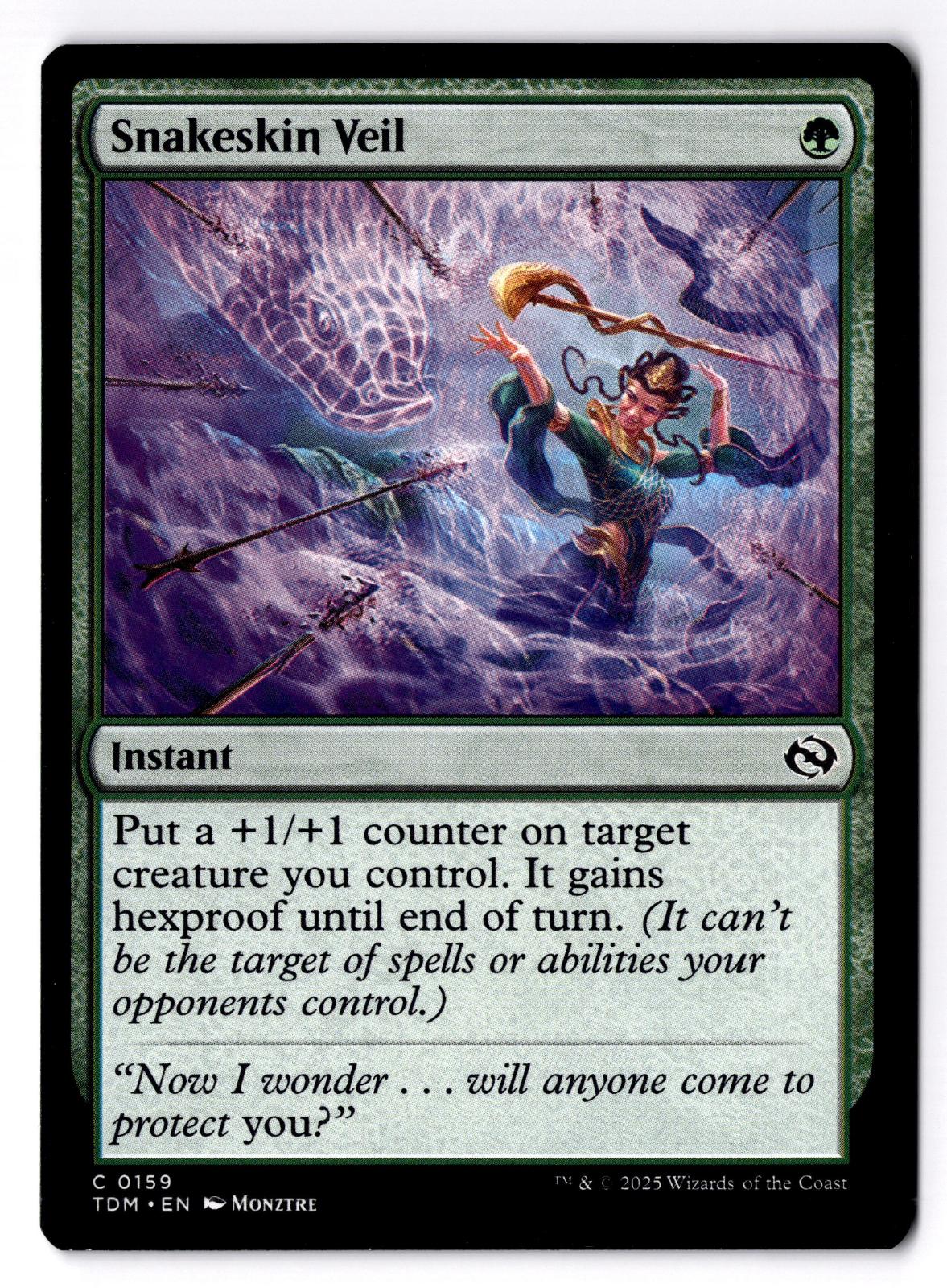 Snakeskin Veil 159 Common Tarkir: Dragonstorm Magic: The Gathering LP