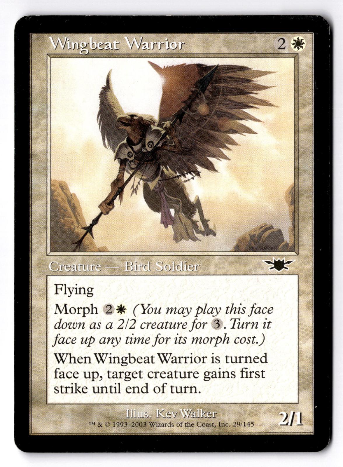 Wingbeat Warrior 29 Common Legions Magic: The Gathering Moderately Played