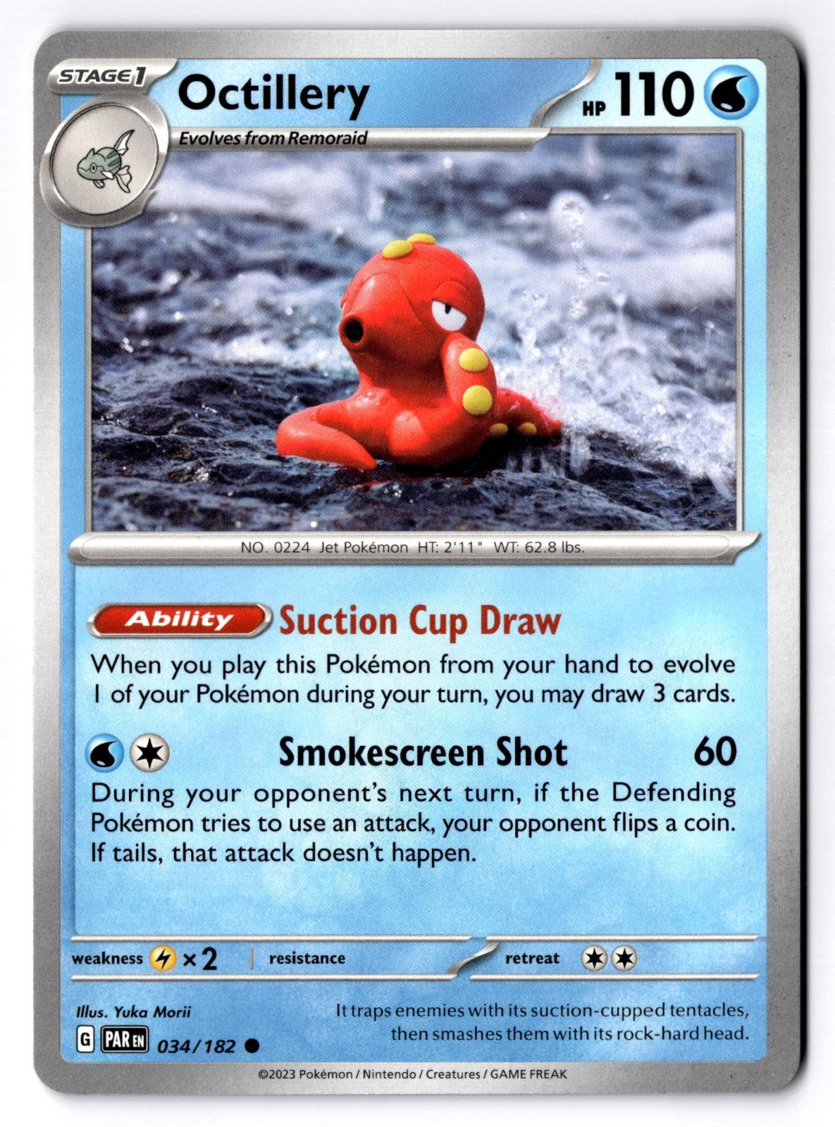 Octillery 034/182 Common Paradox Rift Pokemon Near Mint