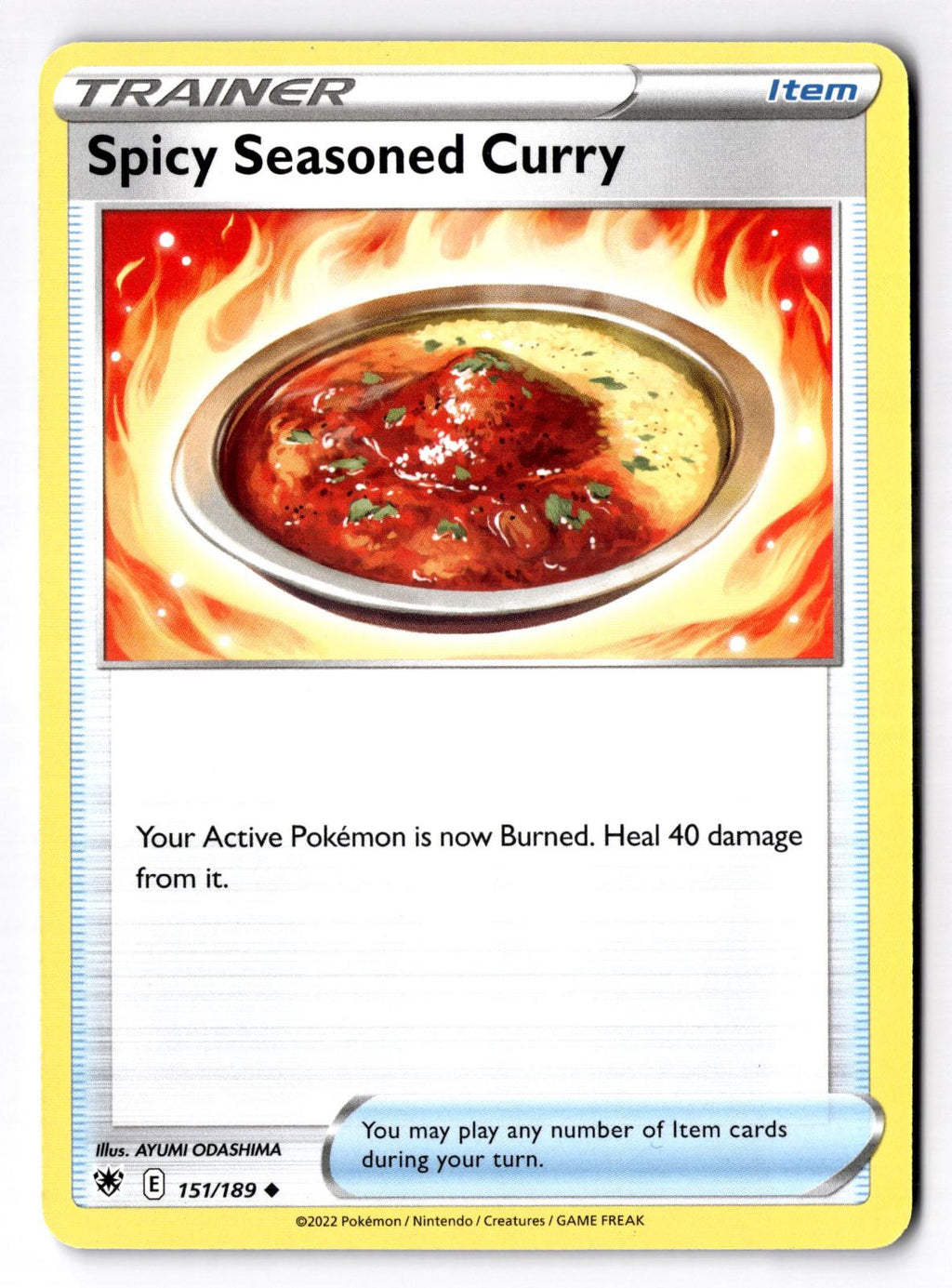 Spicy Seasoned Curry 151/189 Uncommon Astral Radiance Pokemon Near Mint