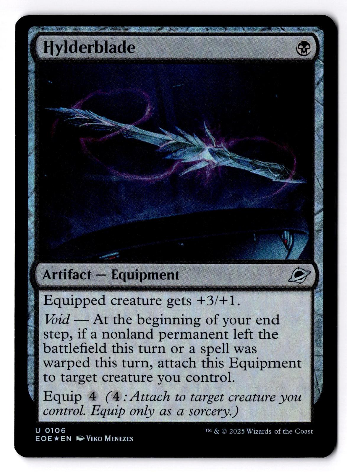 Hylderblade 106 Uncommon Edge of Eternities Magic: The Gathering Foil MP