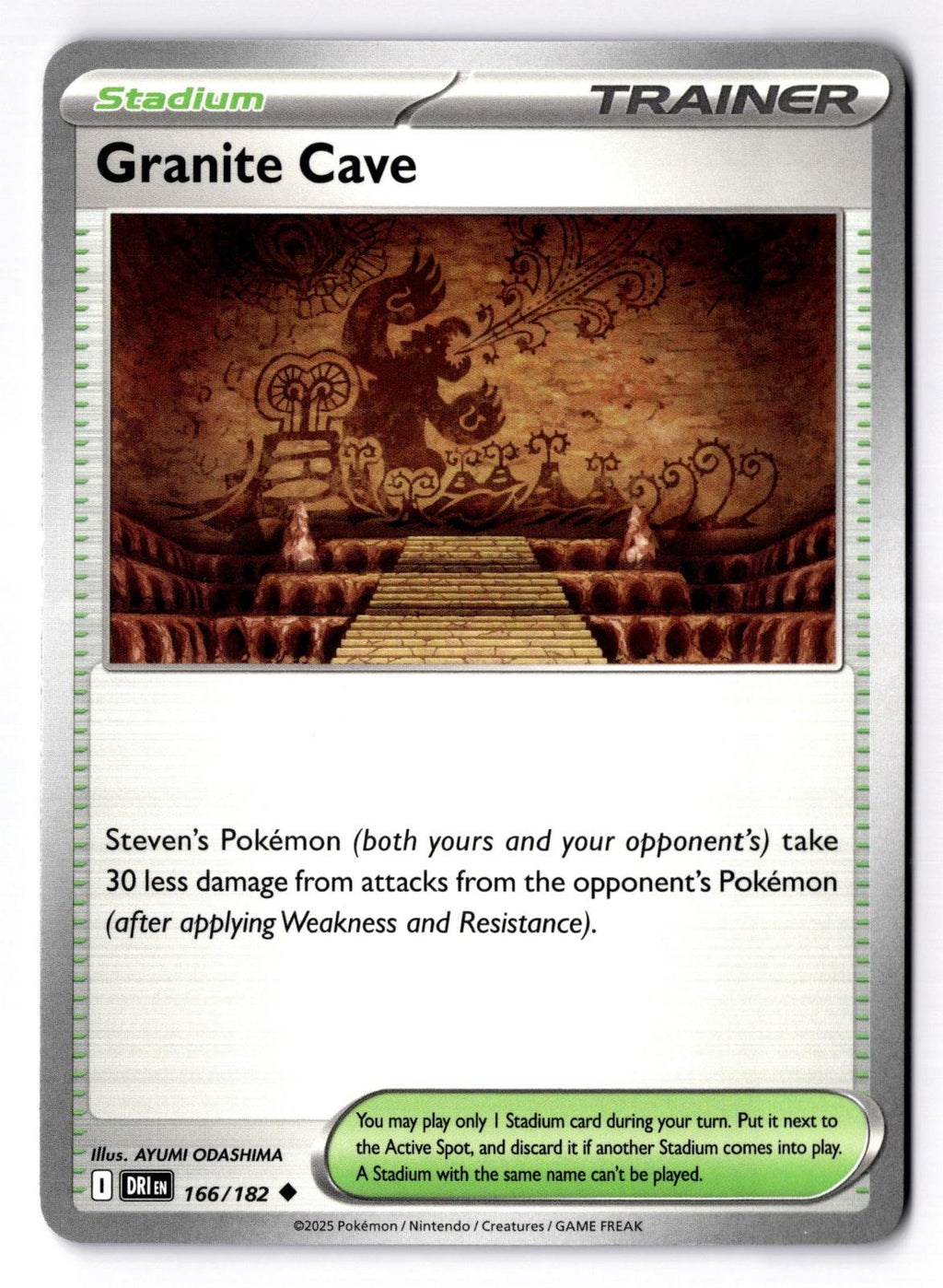 Granite Cave 166/182 Uncommon Destined Rivals Pokemon Near Mint