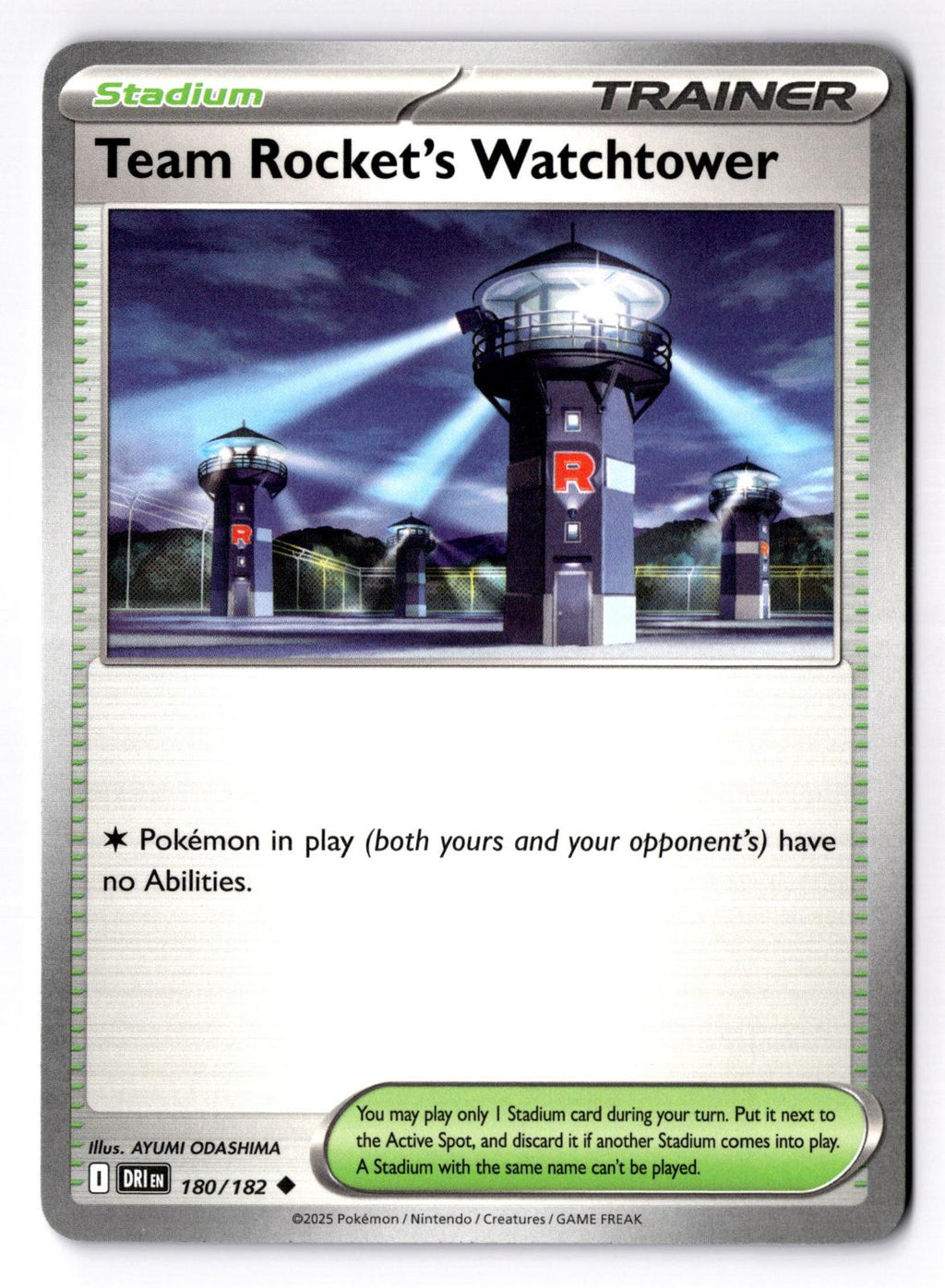 Team Rocket's Watchtower 180/182 Uncommon Destined Rivals Pokemon Near Mint