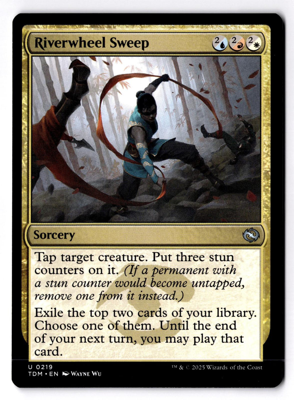 Riverwheel Sweep 219 Uncommon Tarkir: Dragonstorm Magic: The Gathering LP