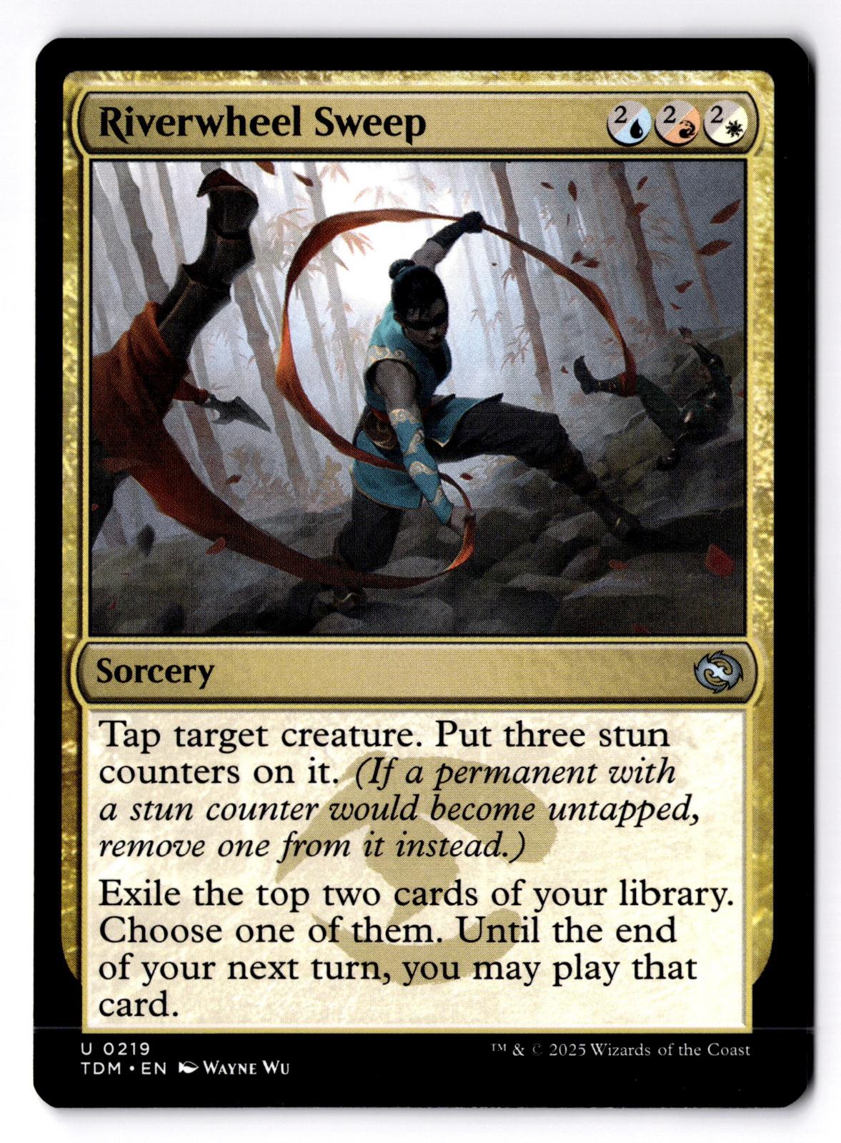 Riverwheel Sweep 219 Uncommon Tarkir: Dragonstorm Magic: The Gathering LP