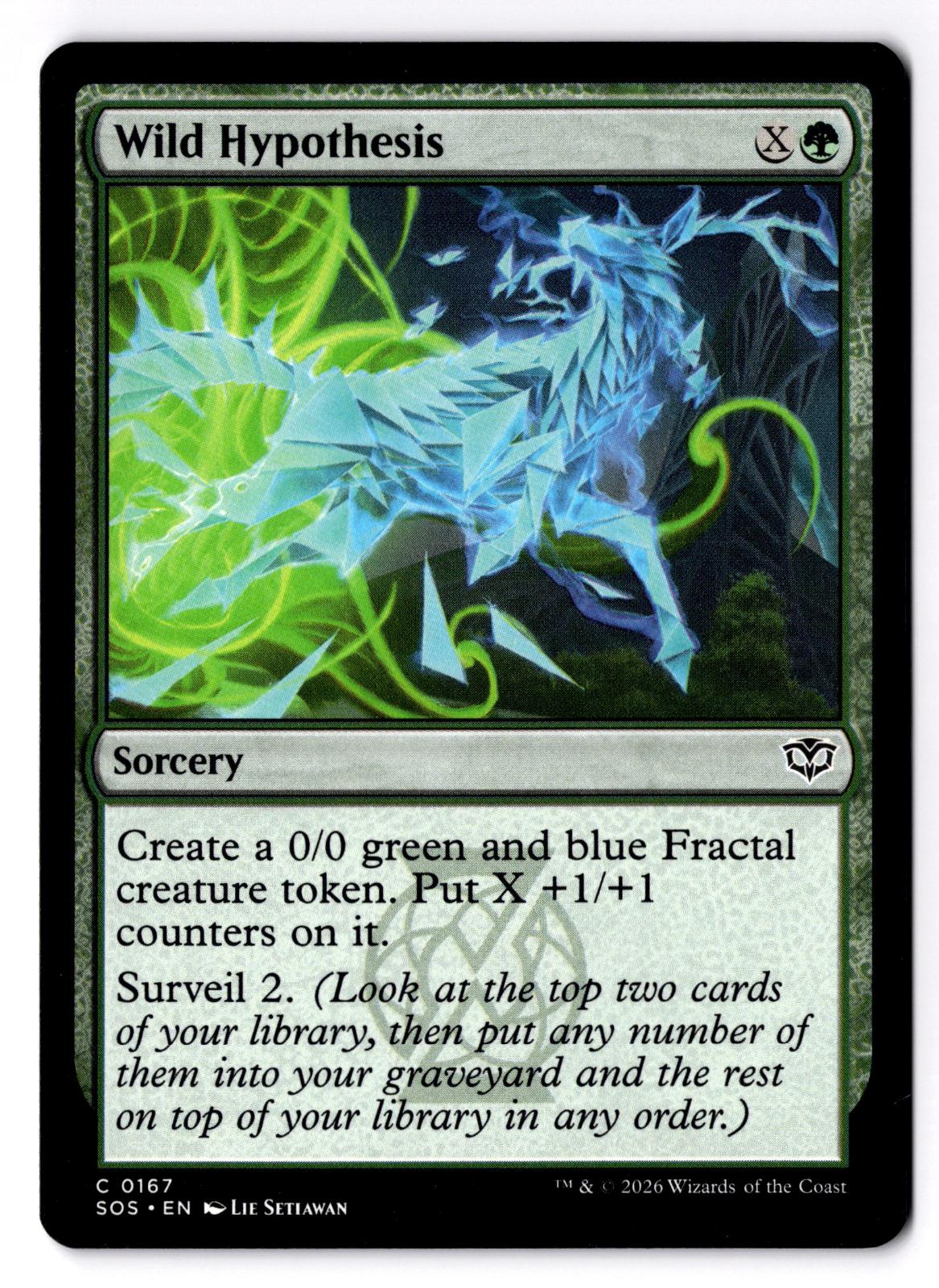 Wild Hypothesis 167 Common Secrets of Strixhaven Magic: The Gathering LP