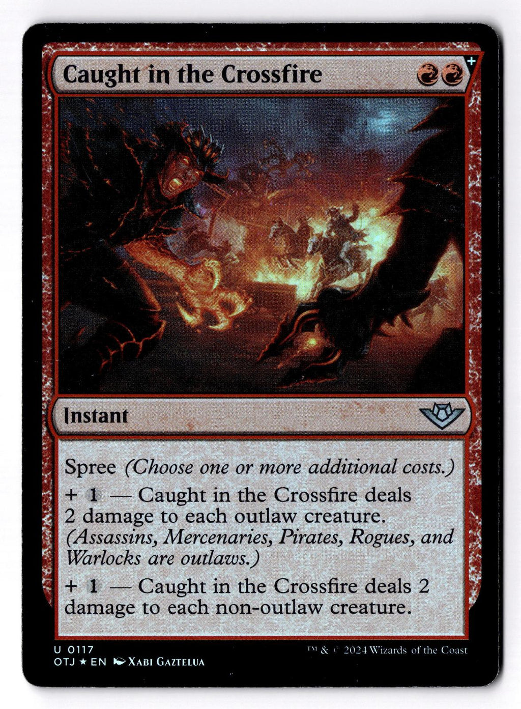 Caught in the Crossfire 117 Magic: The Gathering Foil LP