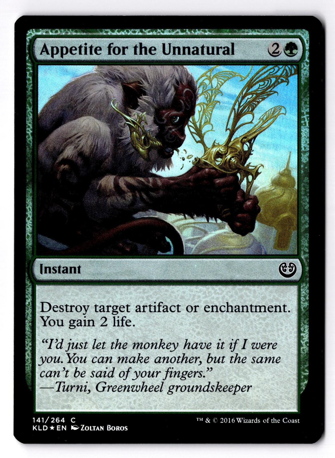 Appetite for the Unnatural 141 Common Kaladesh Magic: The Gathering Foil LP