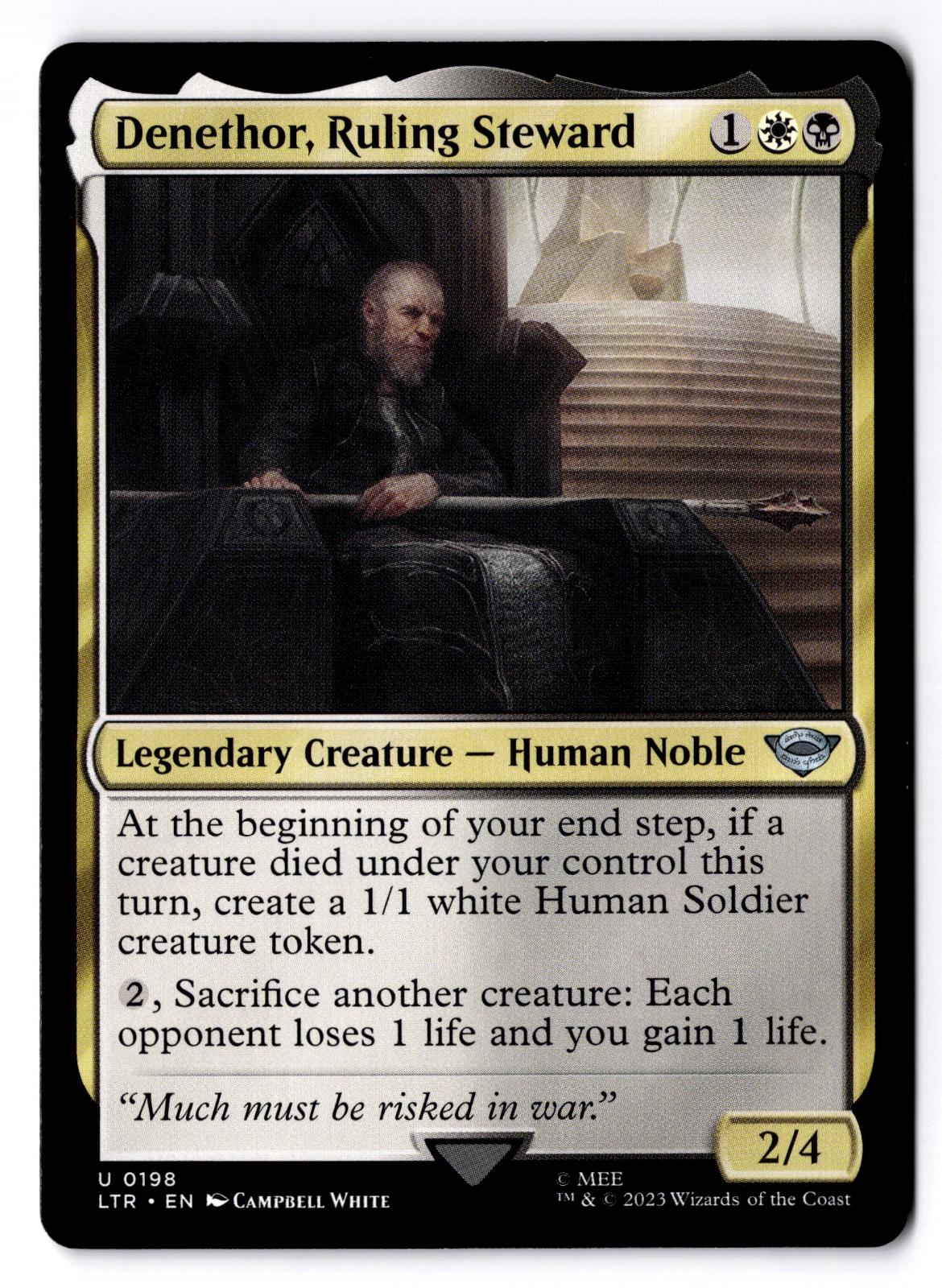 Denethor, Ruling Steward 198 Magic: The Gathering LP