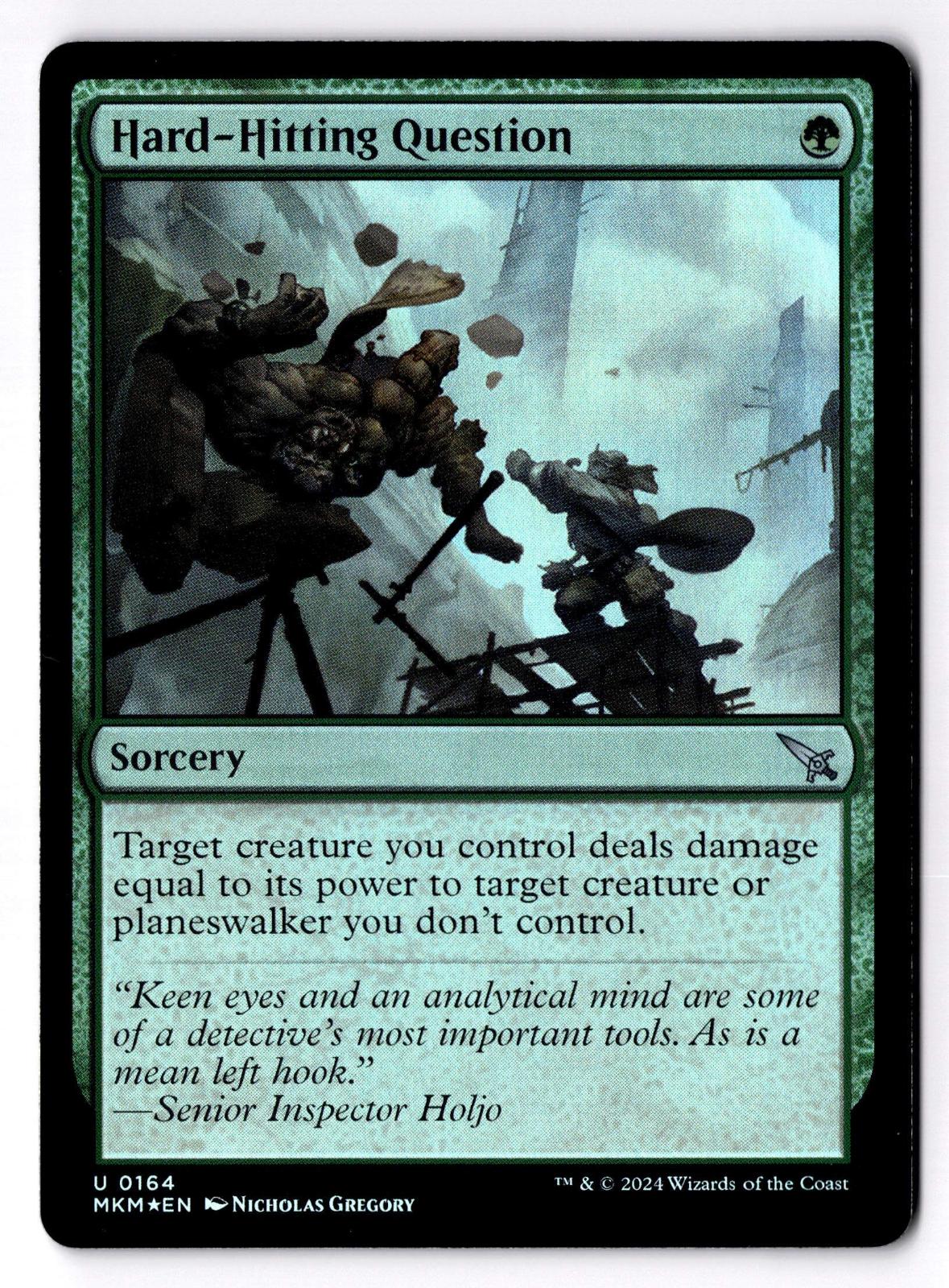 Hard-Hitting Question 164 Murders at Karlov Manor Magic: The Gathering Foil LP