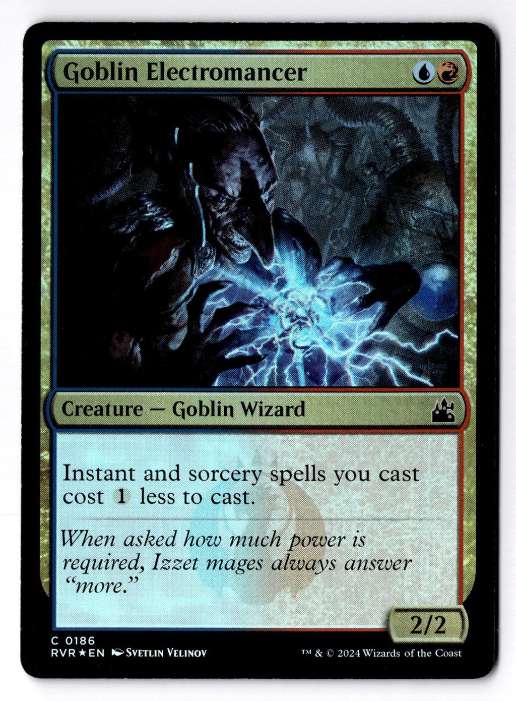 Goblin Electromancer 186 Common Ravnica Remastered Magic: The Gathering Foil LP