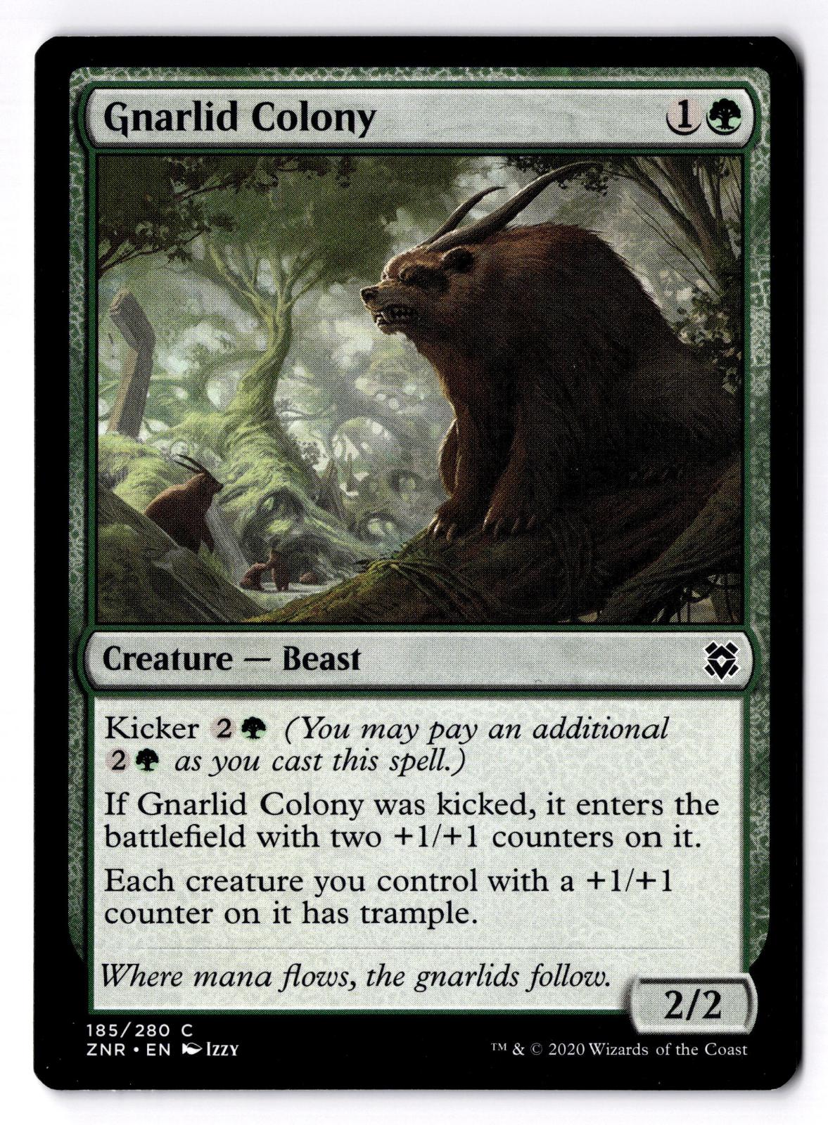 Gnarlid Colony 185 Common Zendikar Rising Magic: The Gathering Lightly Played