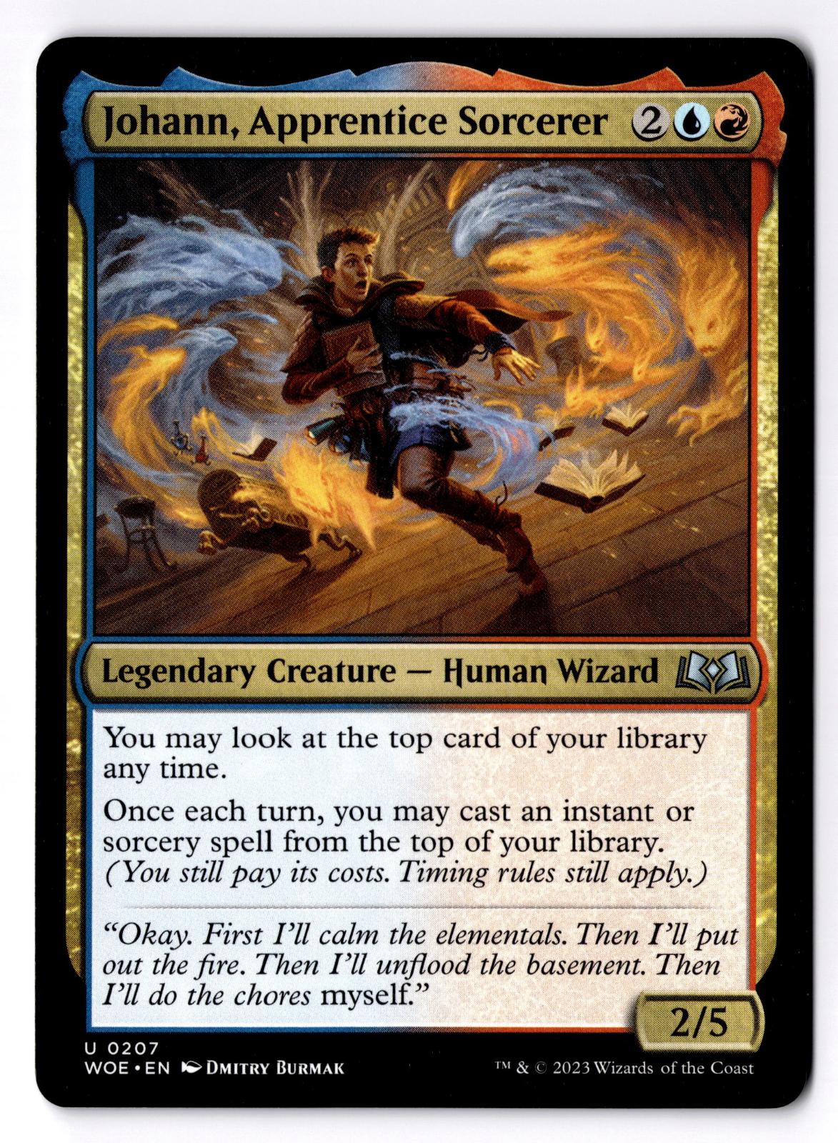 Johann, Apprentice Sorcerer 207 Wilds of Eldraine Magic: The Gathering LP