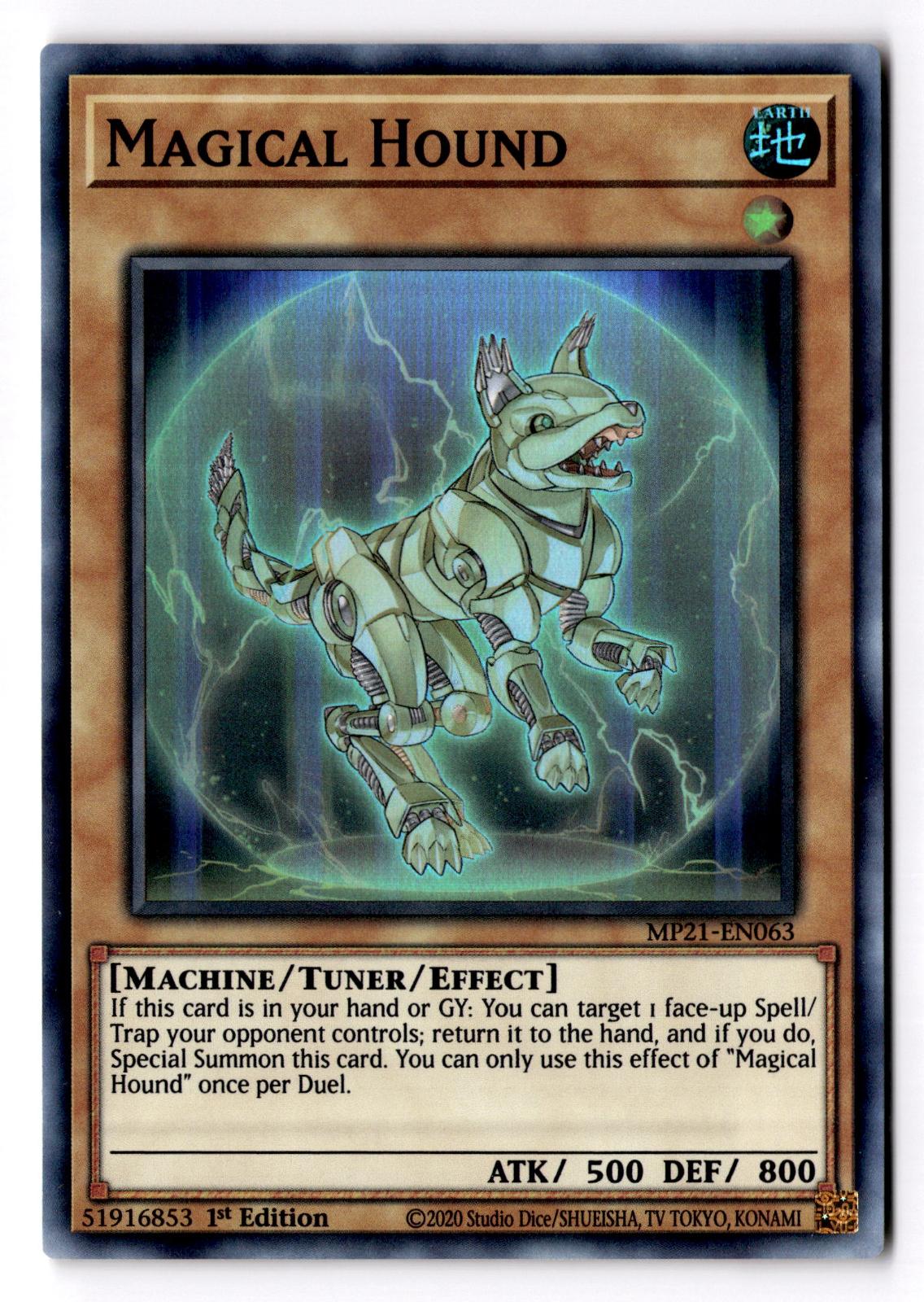 Magical Hound MP21-EN063 2021 Tin of Ancient Battles Yu-Gi-Oh 1st Edition NM