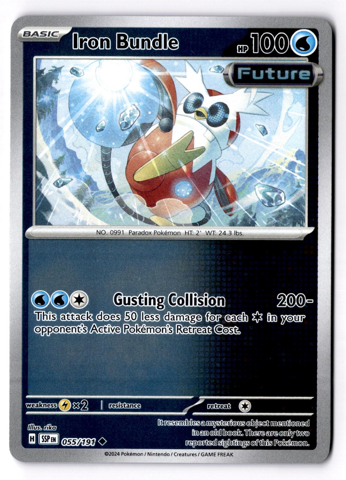 Iron Bundle 055/191 Uncommon Surging Sparks Pokemon Reverse Holo Near Mint