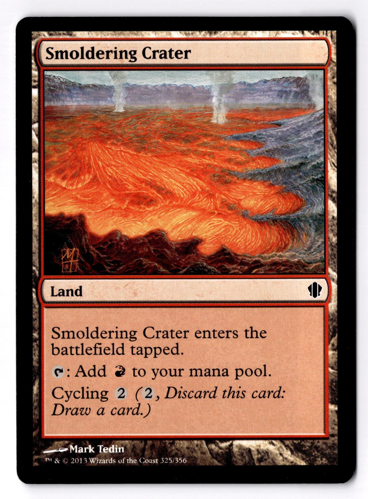 Smoldering Crater 325 Common Commander 2013 Magic: The Gathering MP