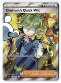 Clemont's Quick Wit 229/191 Ultra Rare Surging Sparks Pokemon Holo Near Mint