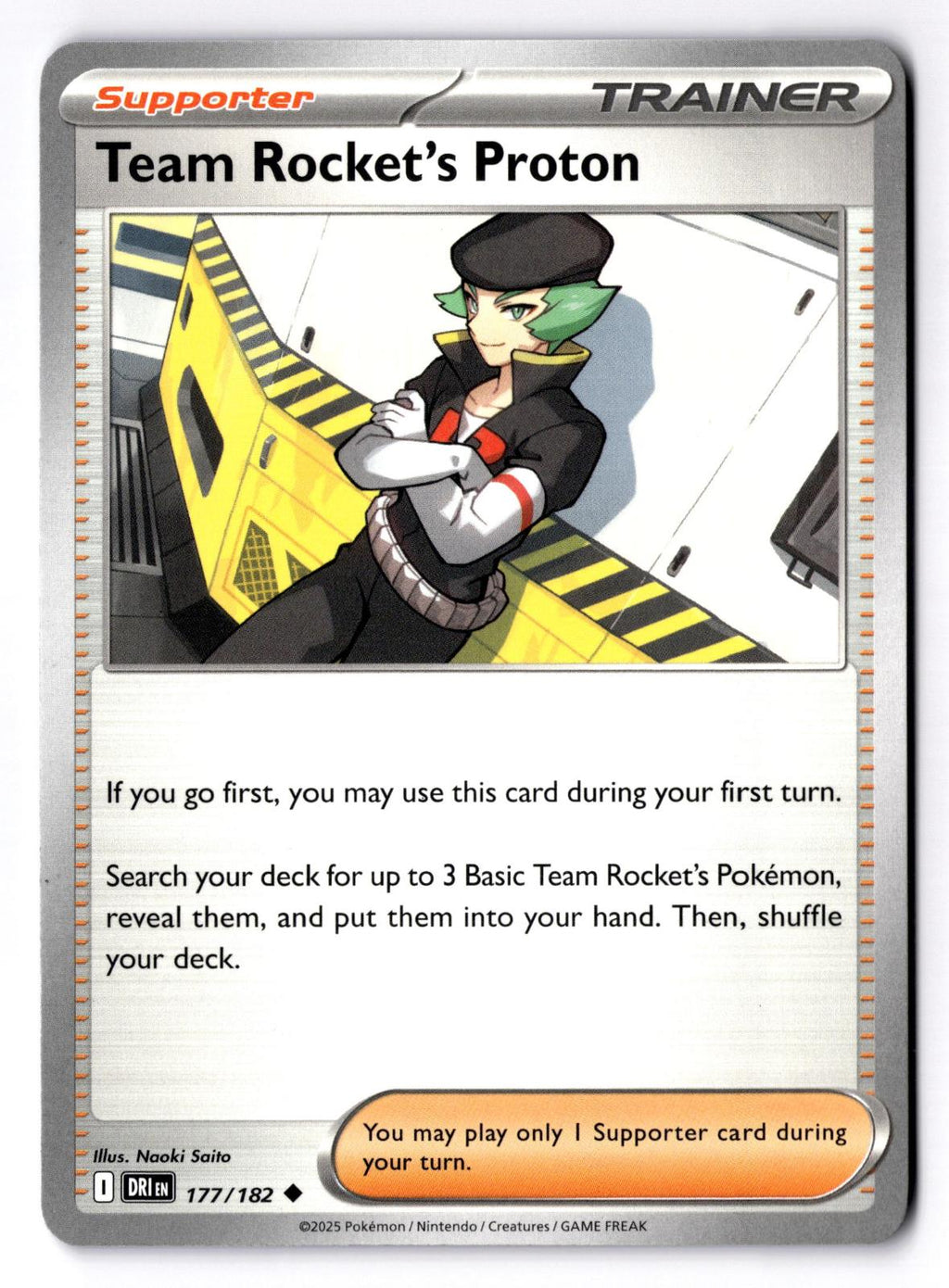 Team Rocket's Proton 177/182 Uncommon Destined Rivals Pokemon Near Mint