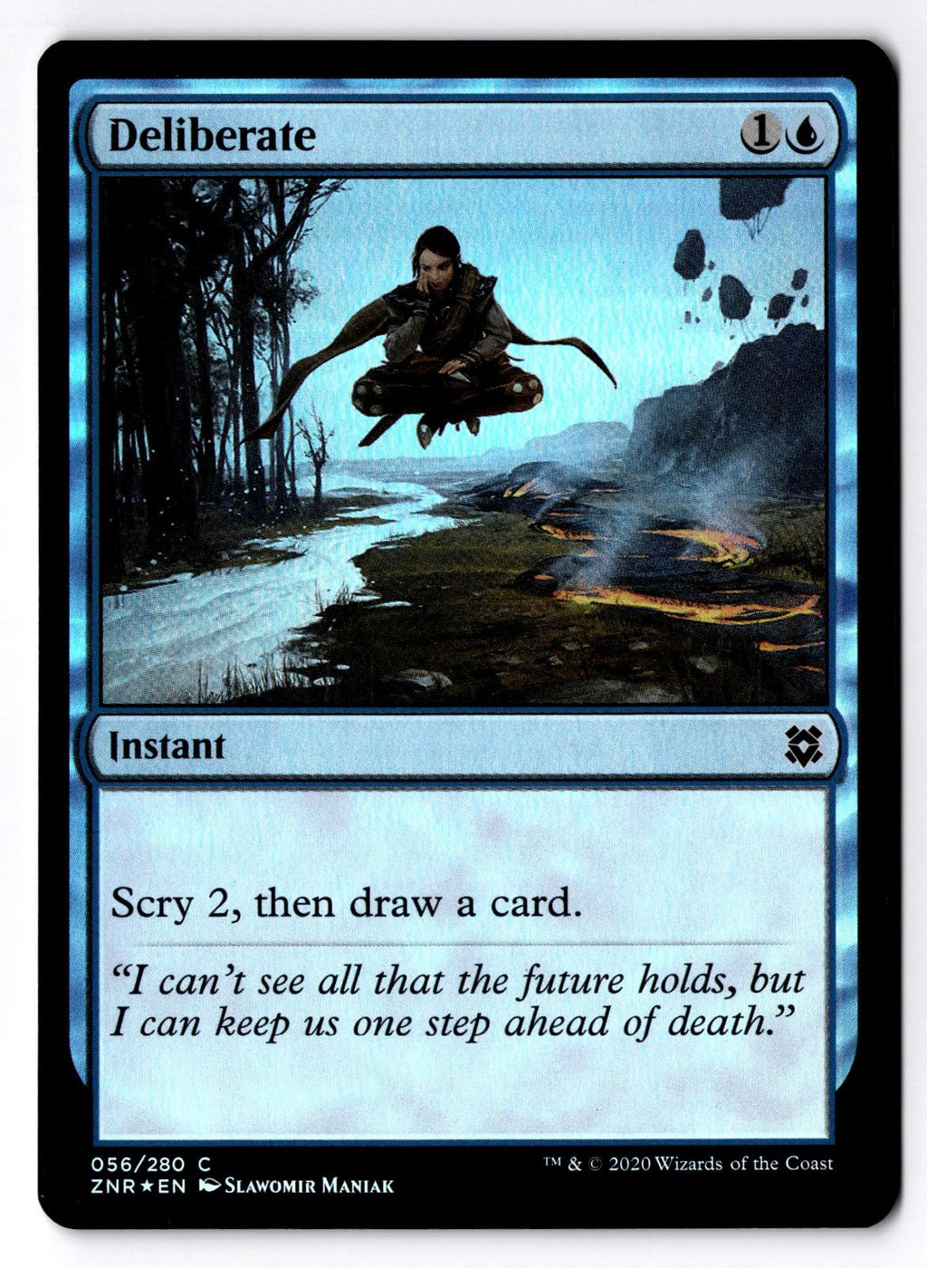 Deliberate 56 Common Zendikar Rising Magic: The Gathering Foil Lightly Played
