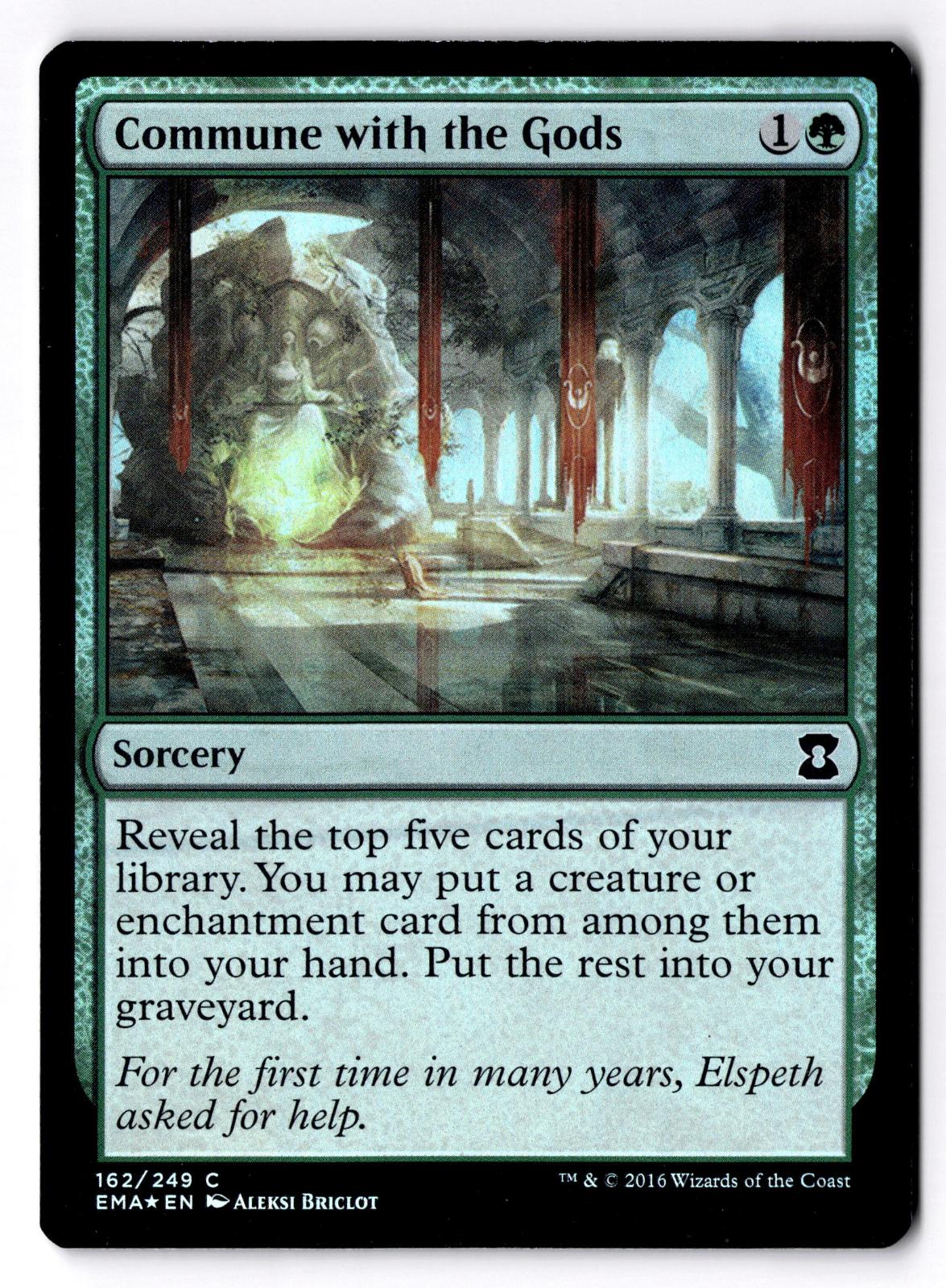 Commune with the Gods 162 Common Eternal Masters Magic: The Gathering Foil LP