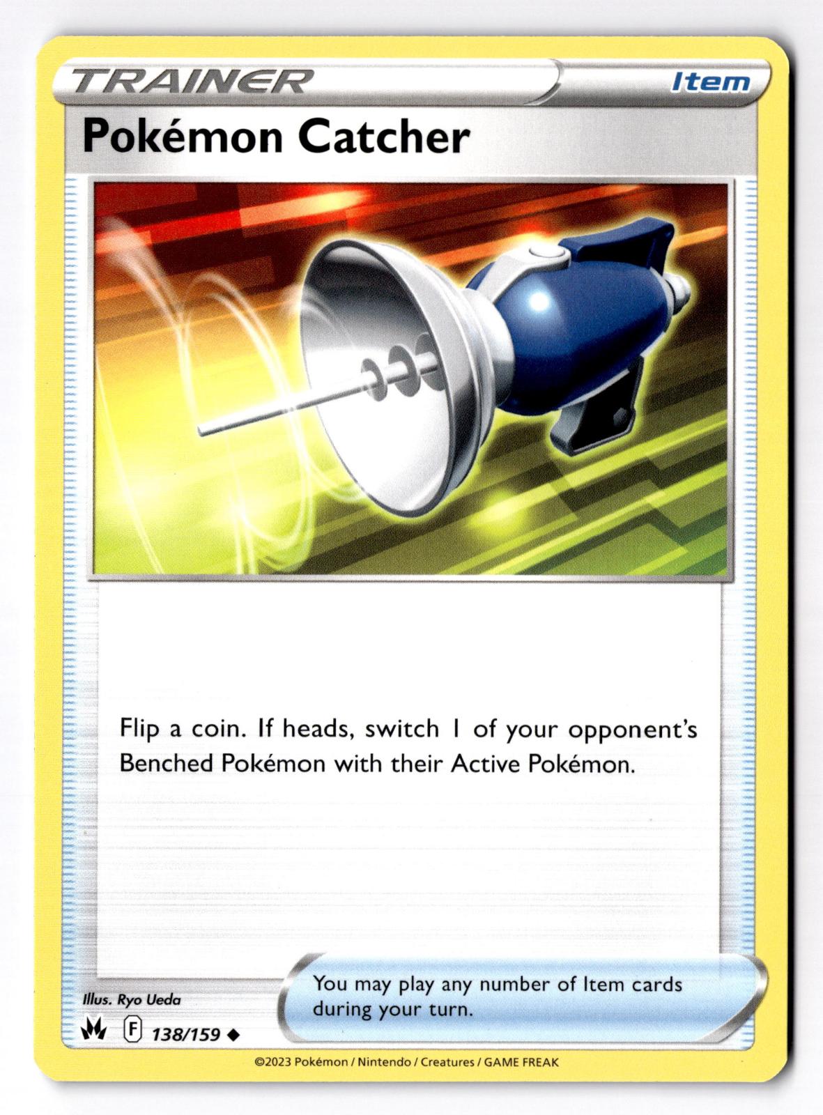 Pokemon Catcher 138/159 Uncommon Crown Zenith Pokemon Lightly Played