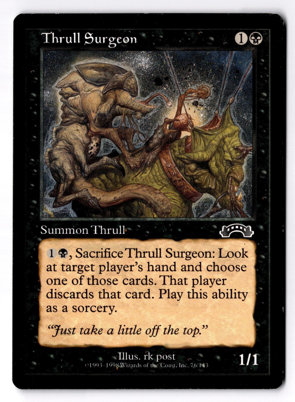 Thrull Surgeon 76 Common Exodus Magic: The Gathering Moderately Played