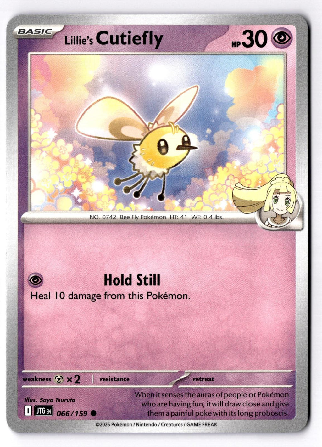 Lillie's Cutiefly 066/159 Common Journey Together Pokemon Near Mint