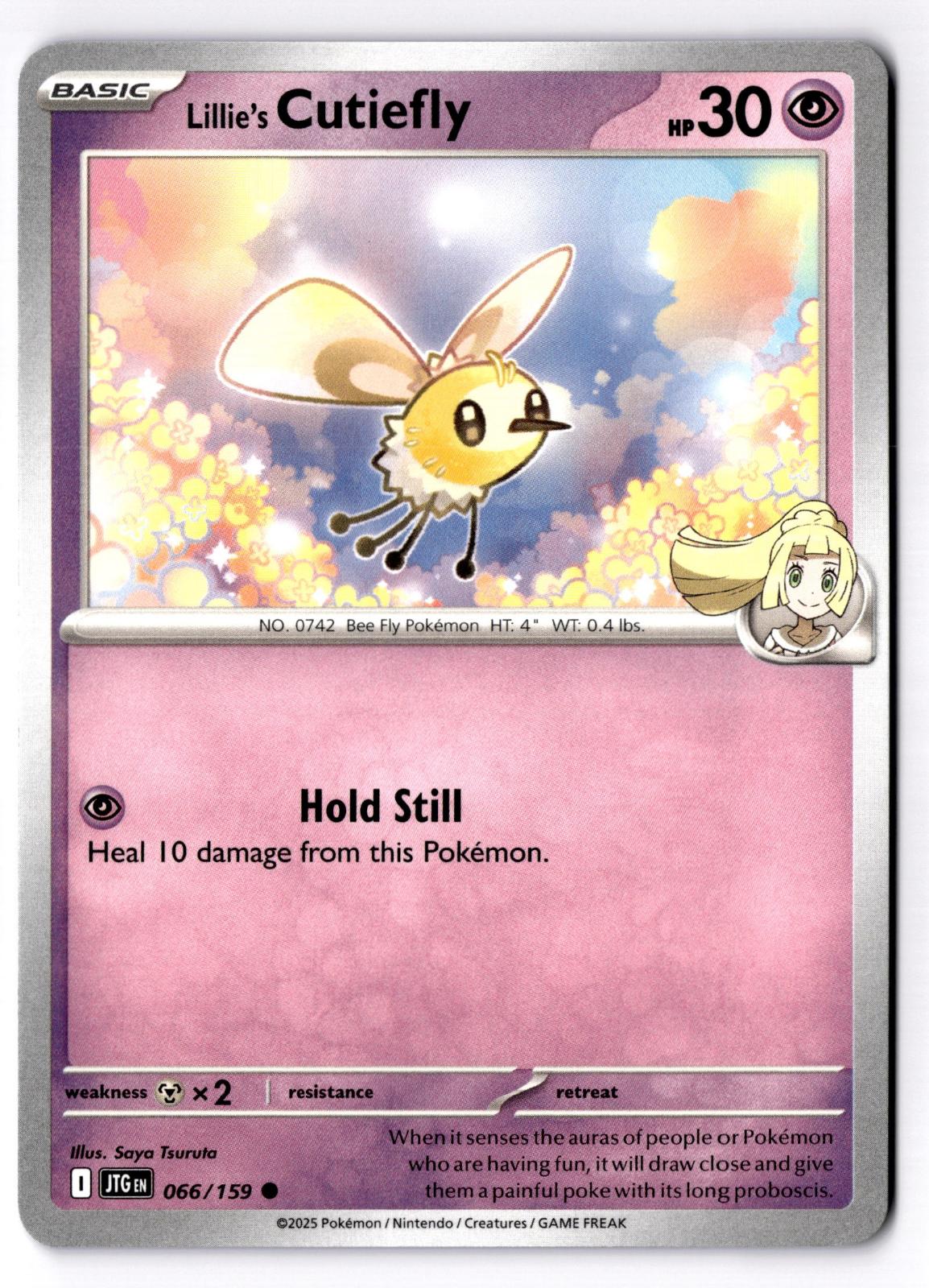 Lillie's Cutiefly 066/159 Common Journey Together Pokemon Near Mint