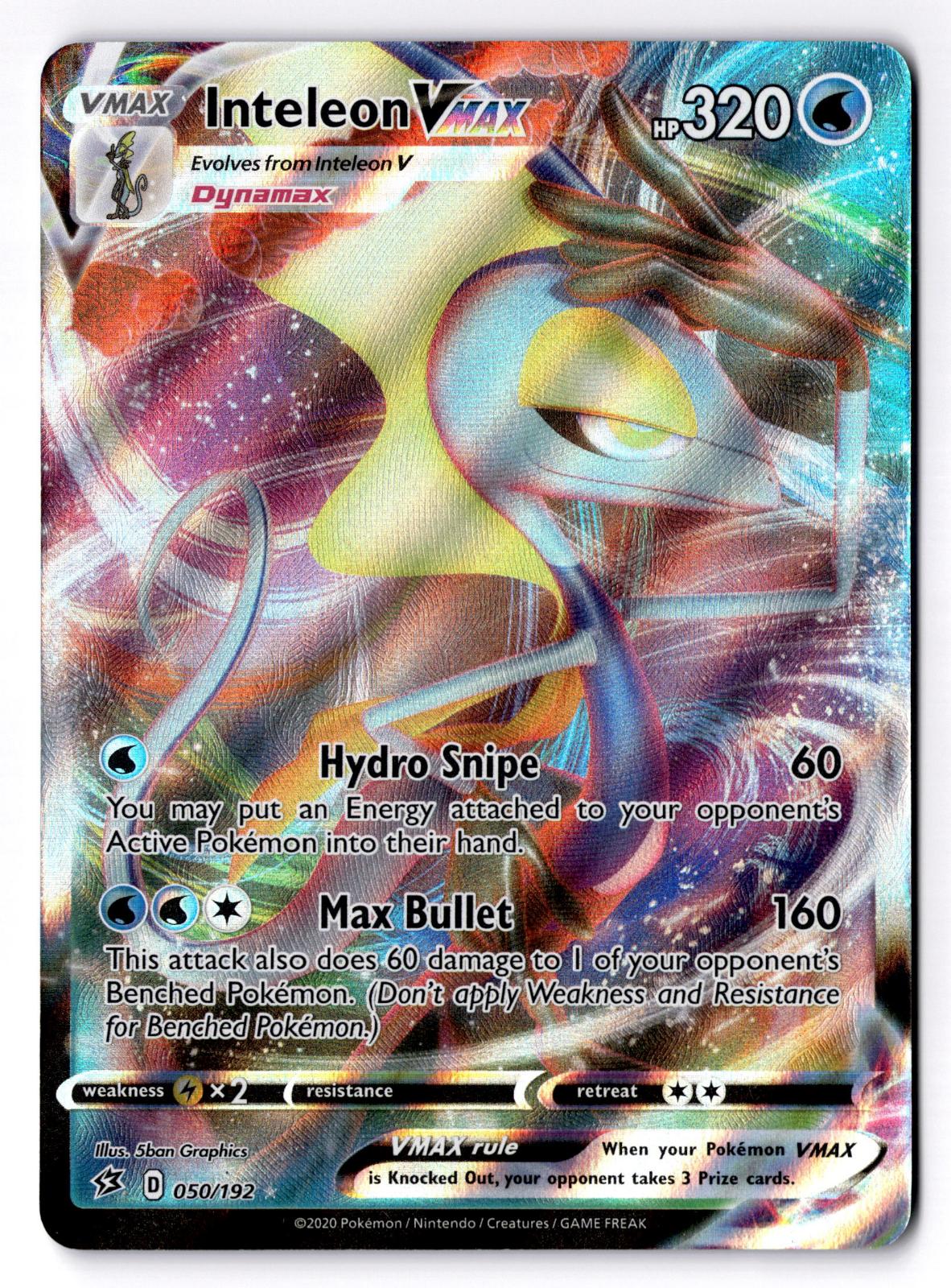Inteleon VMAX 050/192 Holo Ultra Rare Rebel Clash Pokemon Near Mint