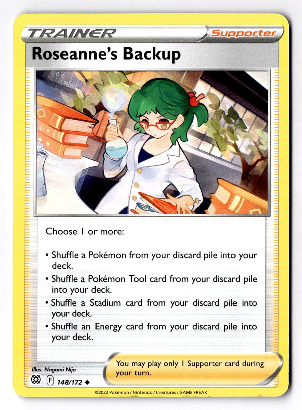 Roseanne's Backup 148/172 Uncommon Brilliant Stars Pokemon Lightly Played