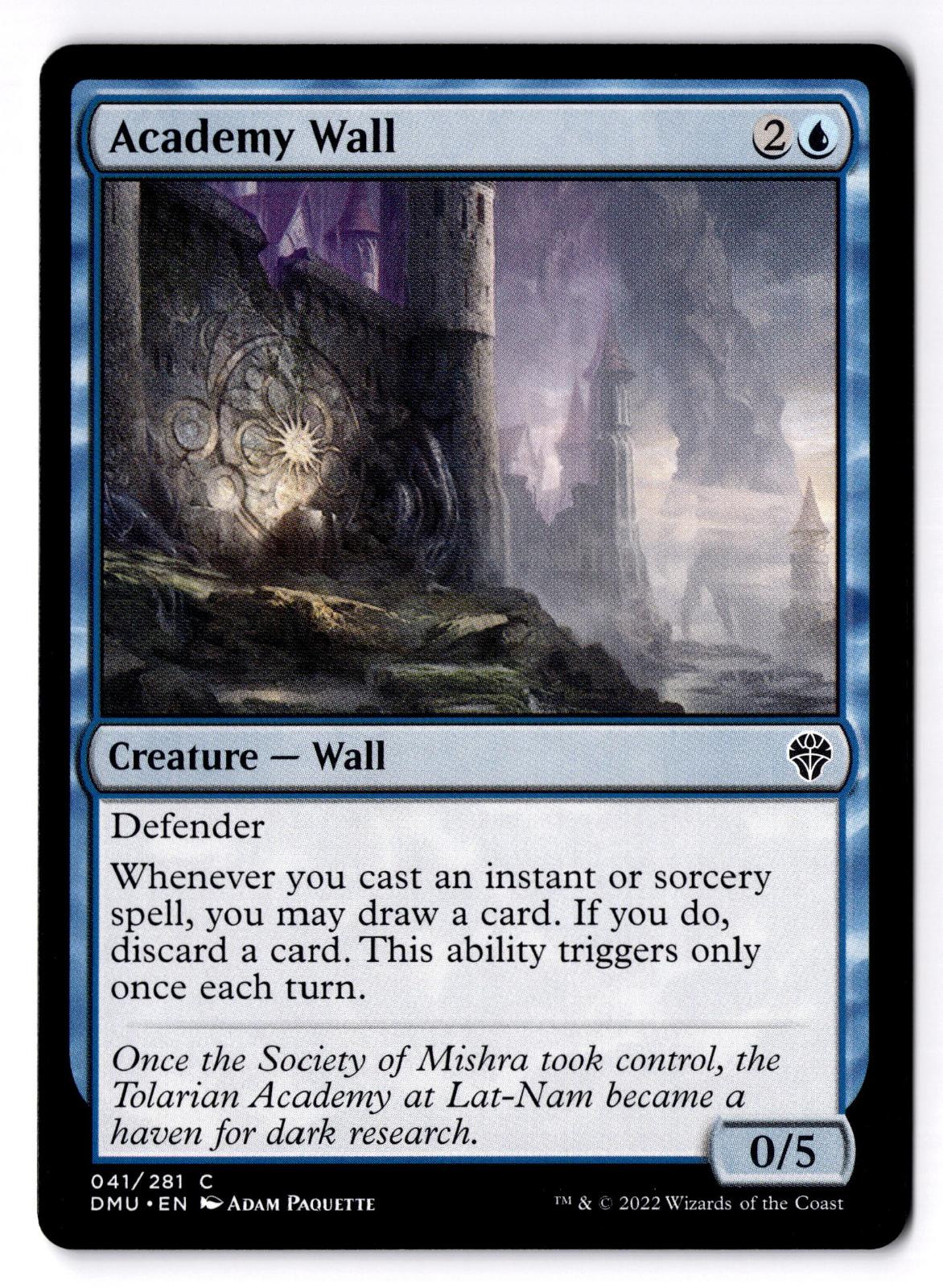 Academy Wall 41 Common Dominaria United Magic: The Gathering Lightly Played