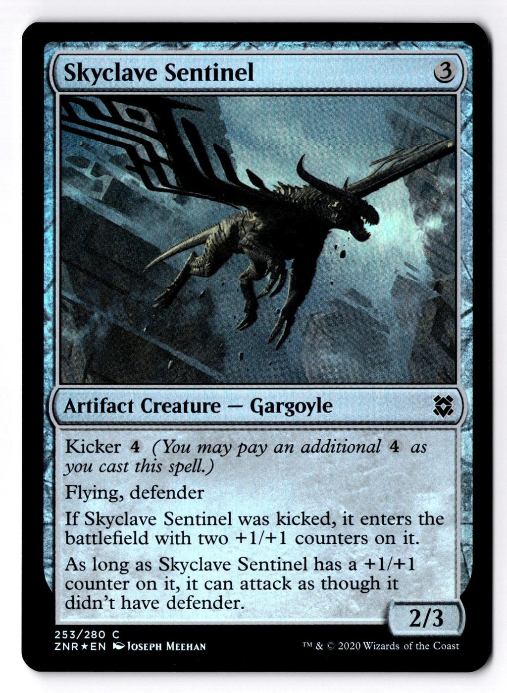 Skyclave Sentinel 253 Common Zendikar Rising Magic: The Gathering Foil LP