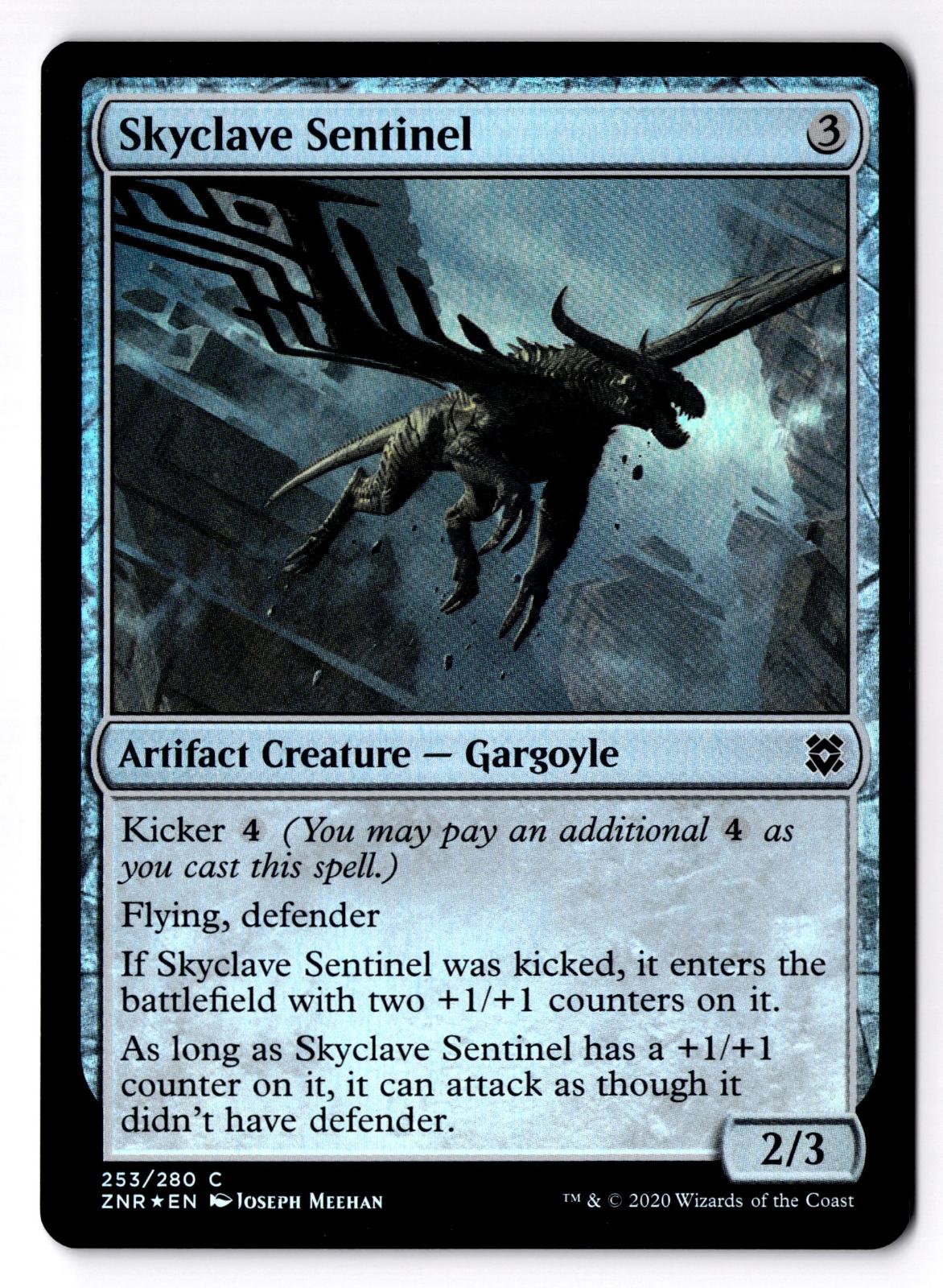Skyclave Sentinel 253 Common Zendikar Rising Magic: The Gathering Foil LP