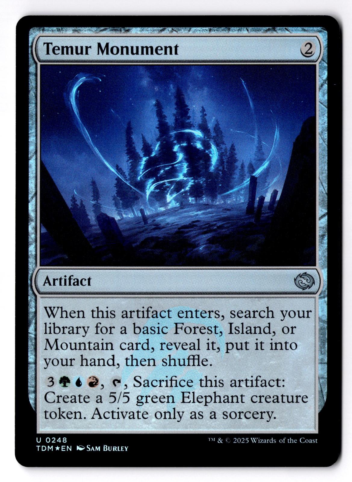 Temur Monument 248 Uncommon Tarkir: Dragonstorm Magic: The Gathering Foil LP