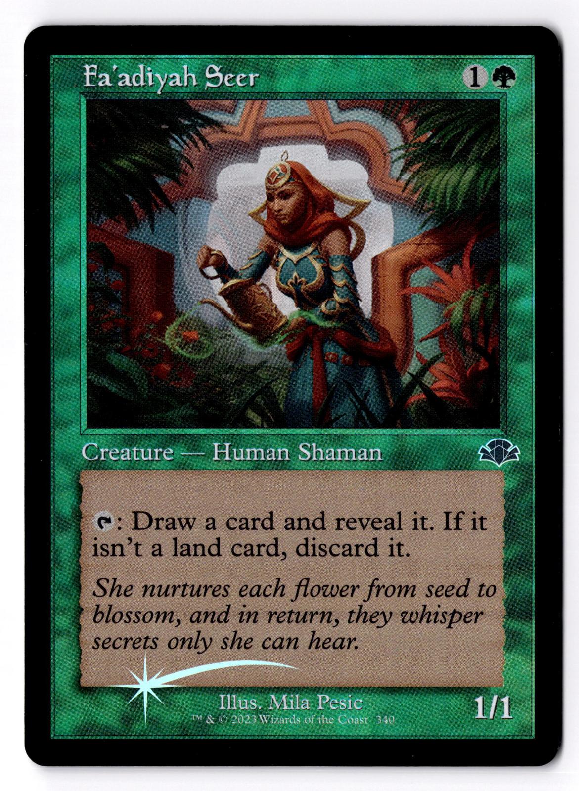 Fa'adiyah Seer (Retro Frame) 340 Dominaria Remastered Foil LP