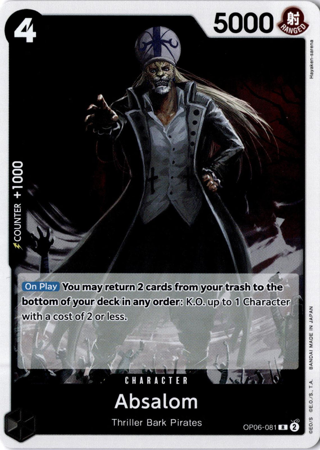 Absalom OP06-081 Rare Wings of the Captain One Piece Foil Near Mint