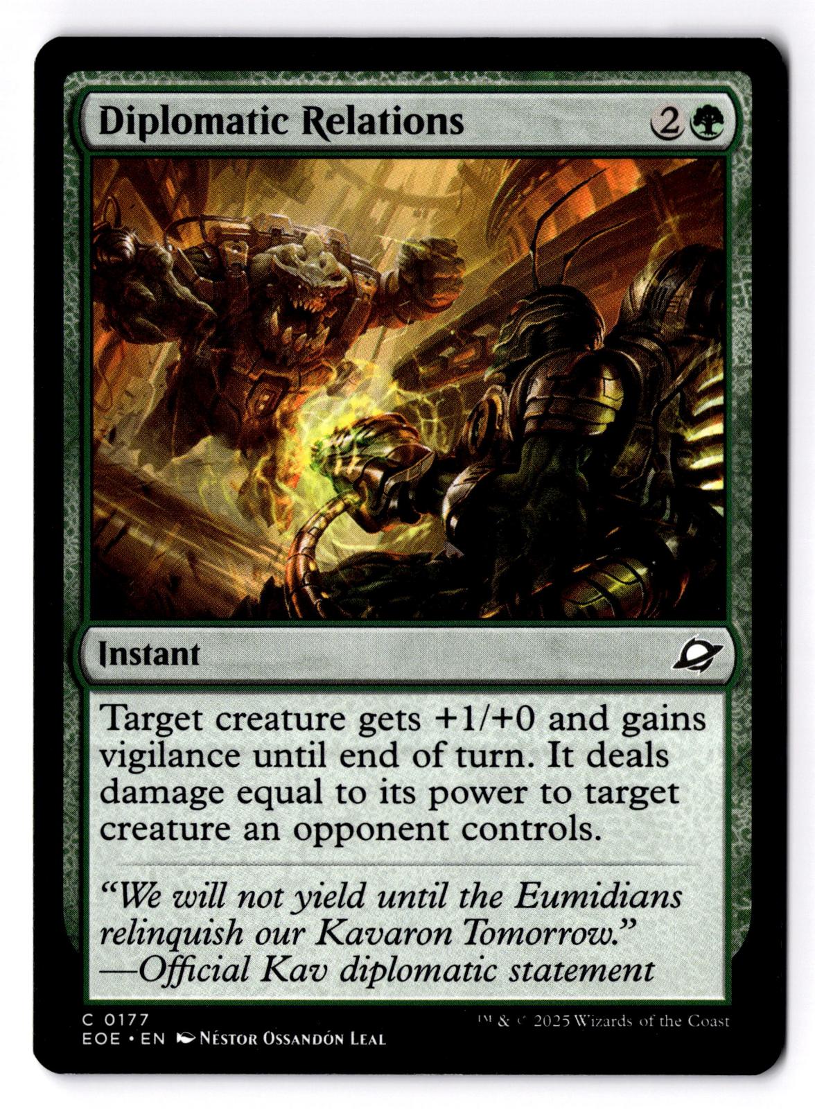 Diplomatic Relations 177 Common Edge of Eternities Magic: The Gathering LP