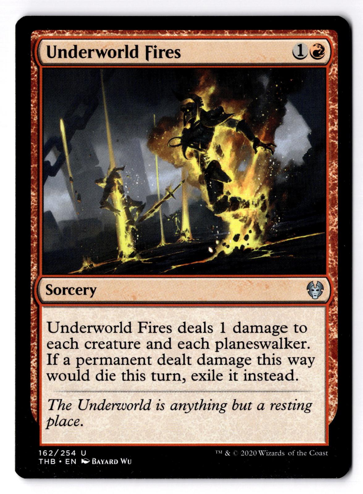 Underworld Fires 162 Uncommon Theros Beyond Death Magic: The Gathering LP