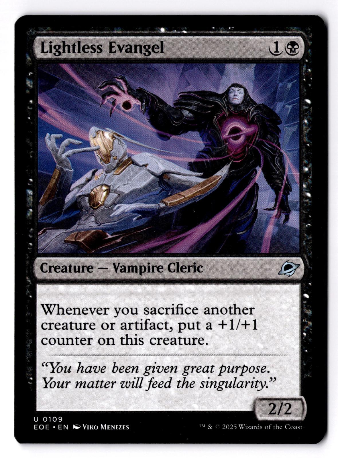 Lightless Evangel 109 Uncommon Edge of Eternities Magic: The Gathering LP