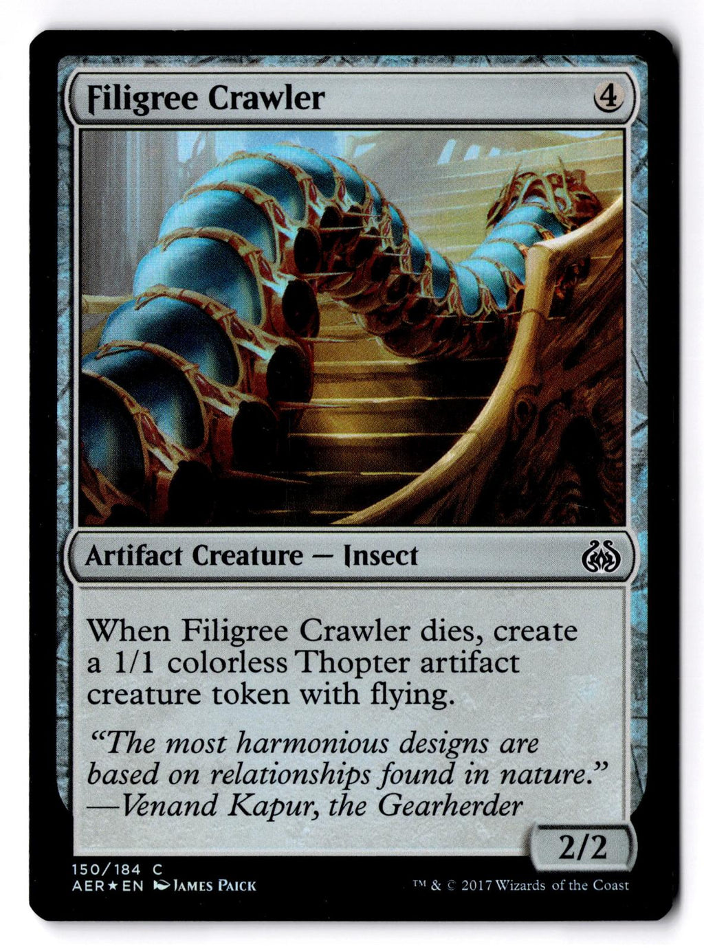 Filigree Crawler 150 Common Aether Revolt Magic: The Gathering Foil LP